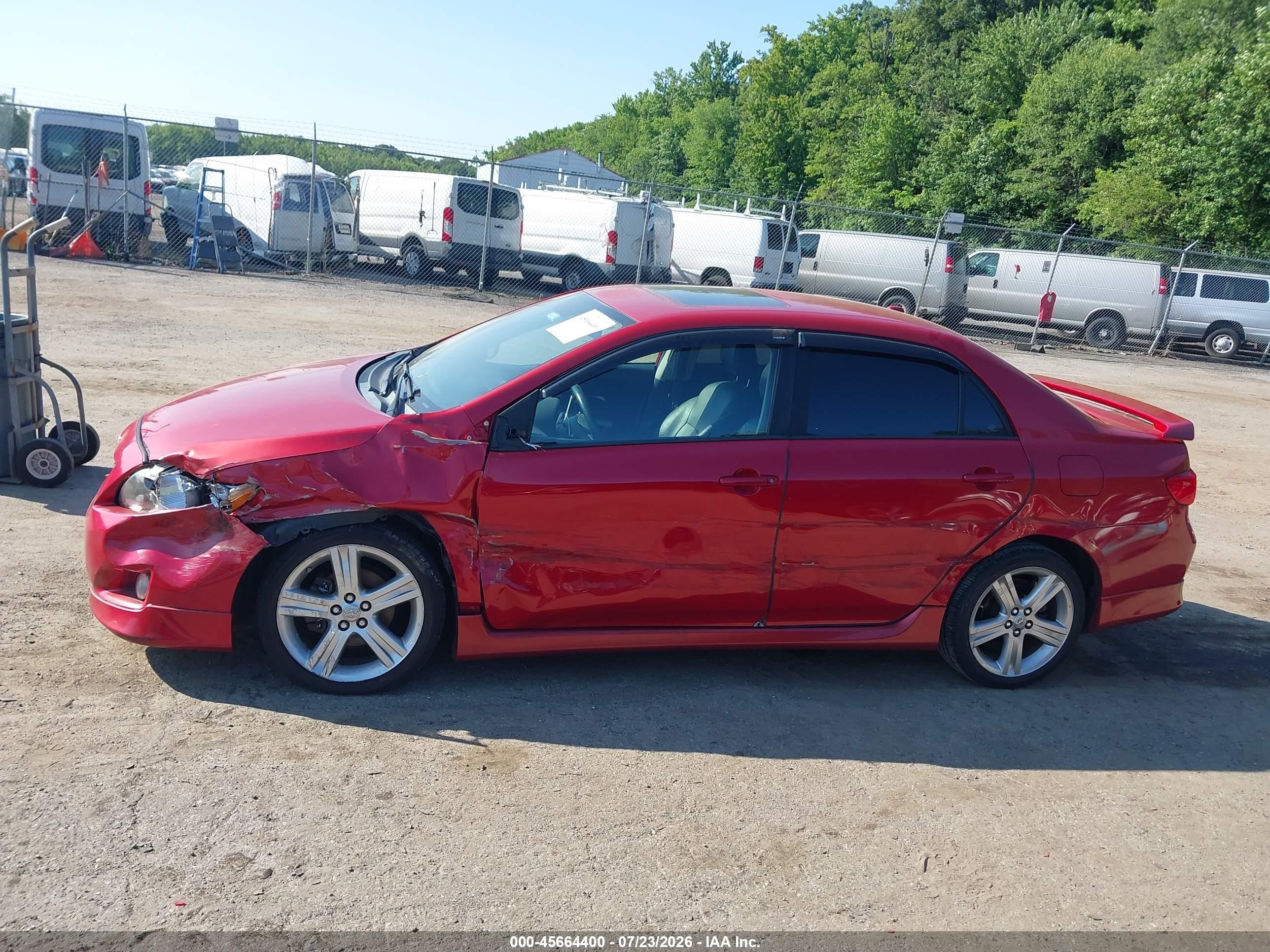 2009 Toyota Corolla Xrs Красный vin: 2T1BE40E69C001136