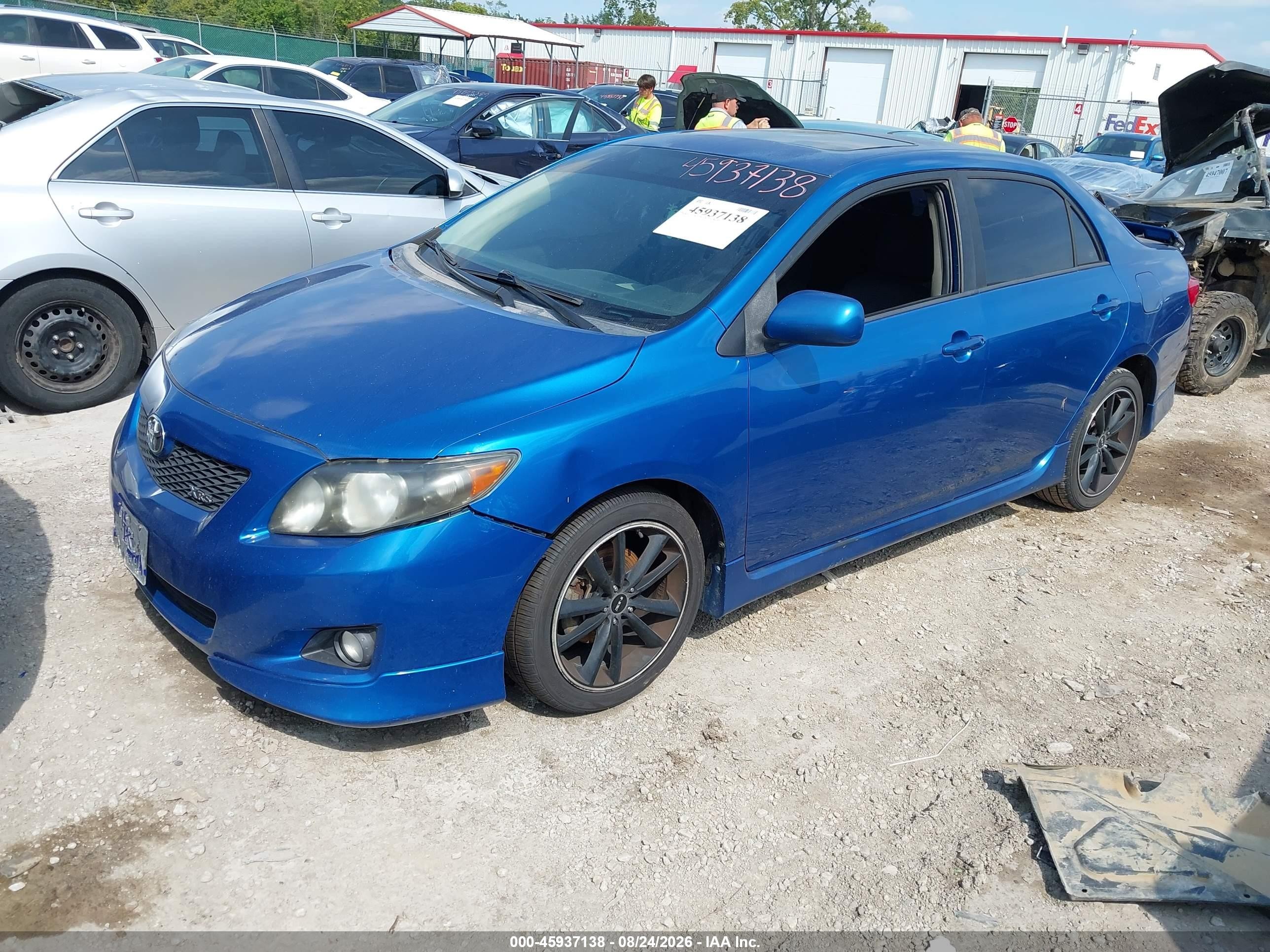 2009 Toyota Corolla Xrs Blue vin: 2T1BE40E89C025678