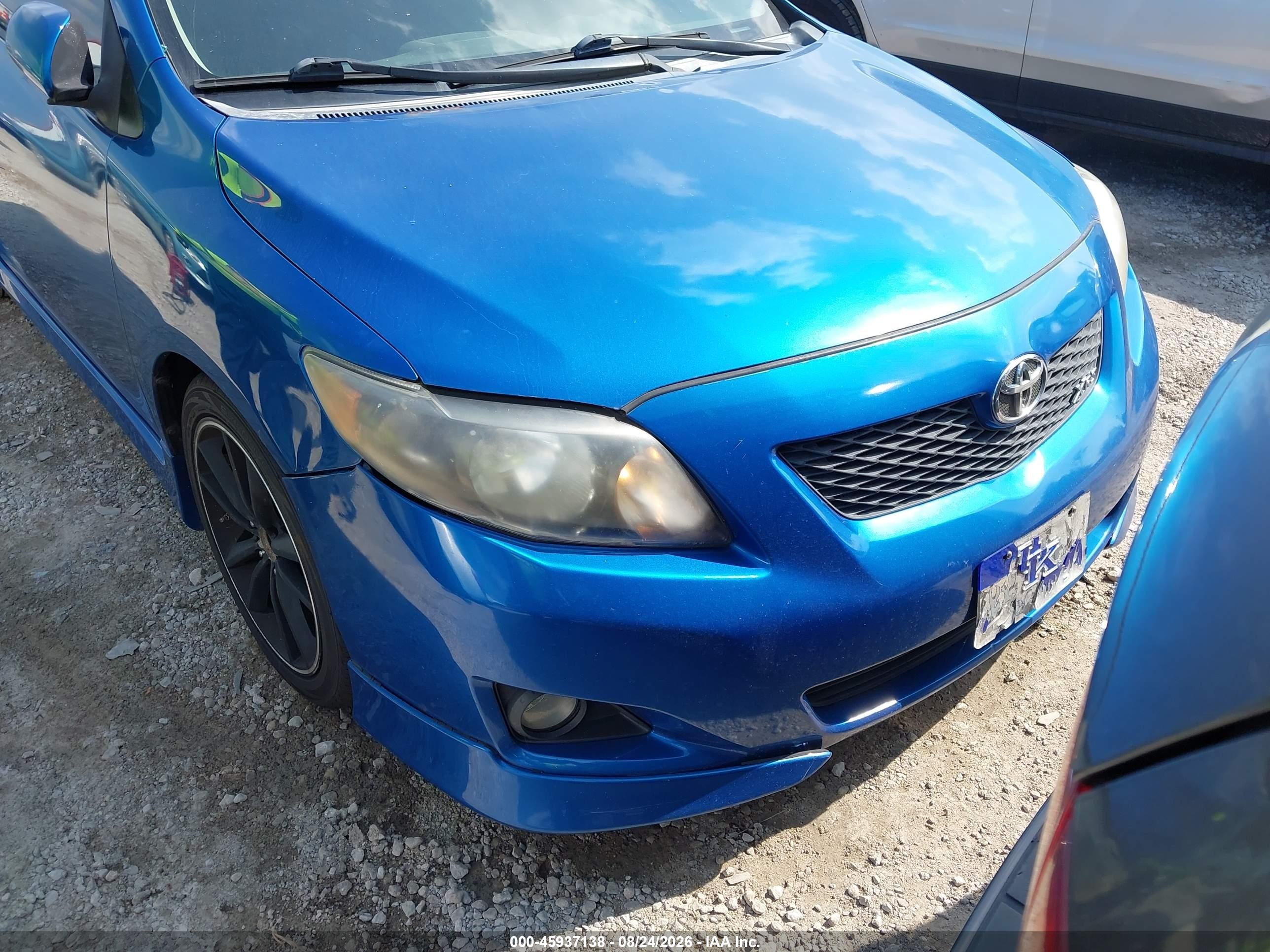 2009 Toyota Corolla Xrs Blue vin: 2T1BE40E89C025678