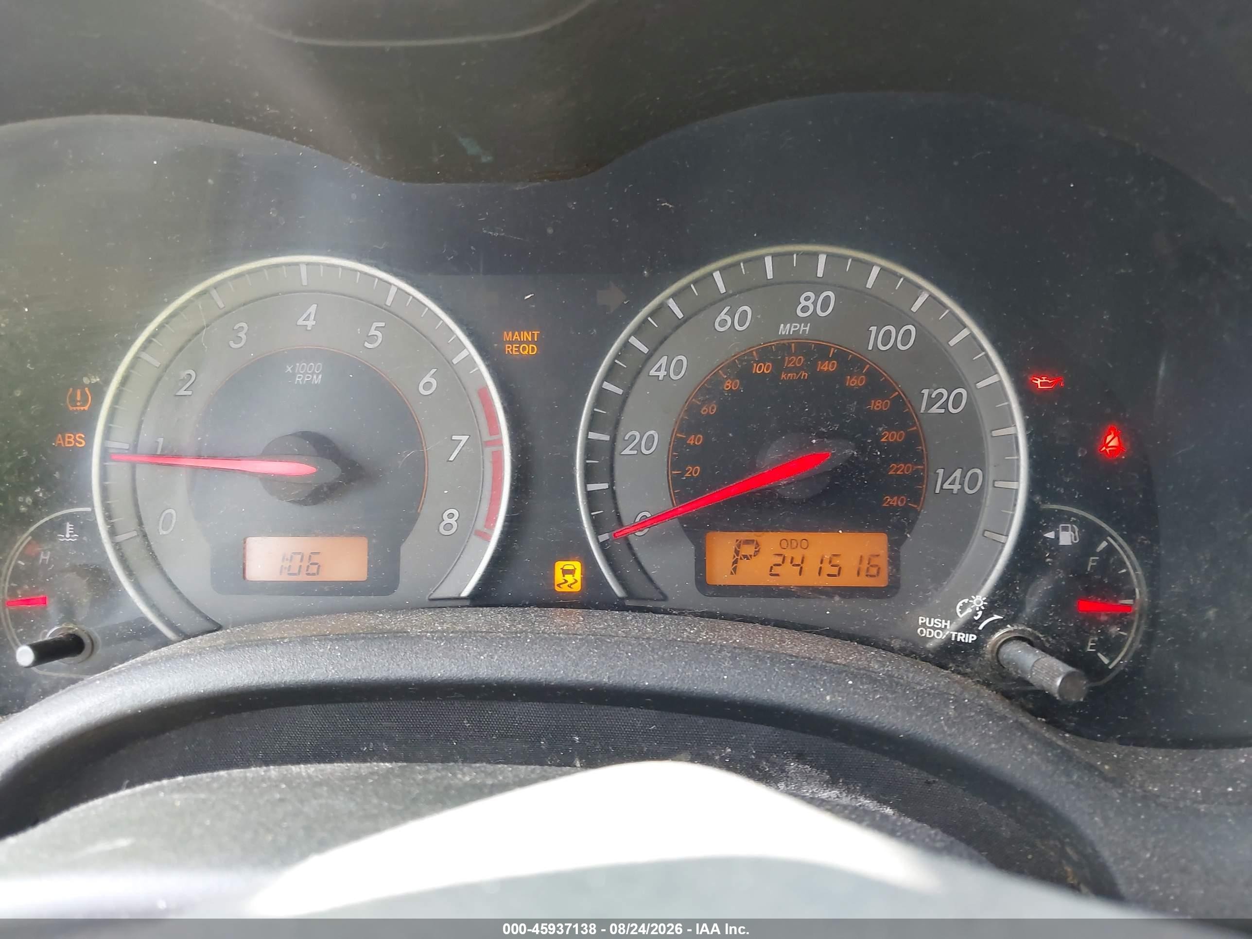 2009 Toyota Corolla Xrs Blue vin: 2T1BE40E89C025678