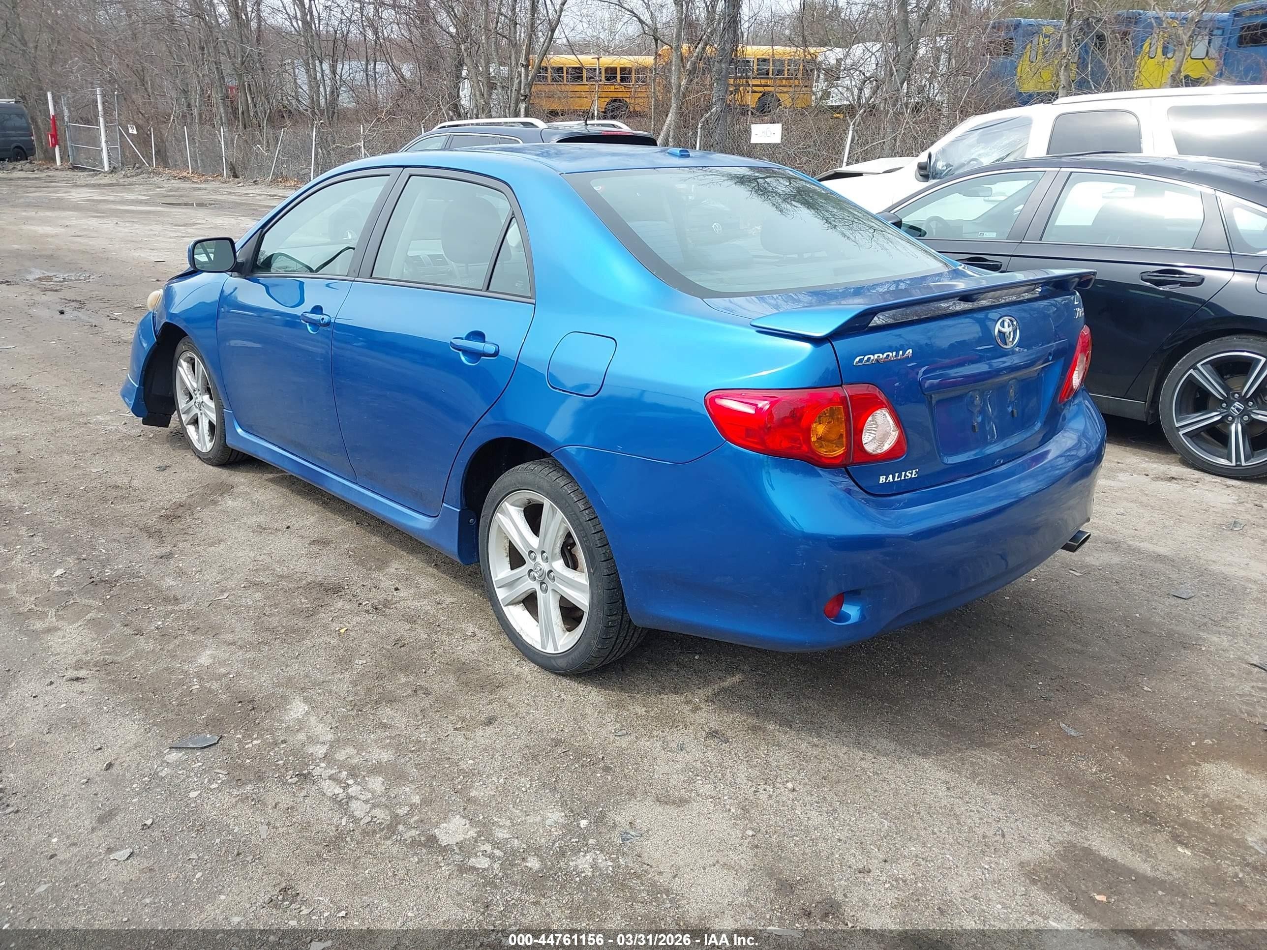2009 Toyota Corolla Xrs Blue vin: 2T1BE40EX9C027691
