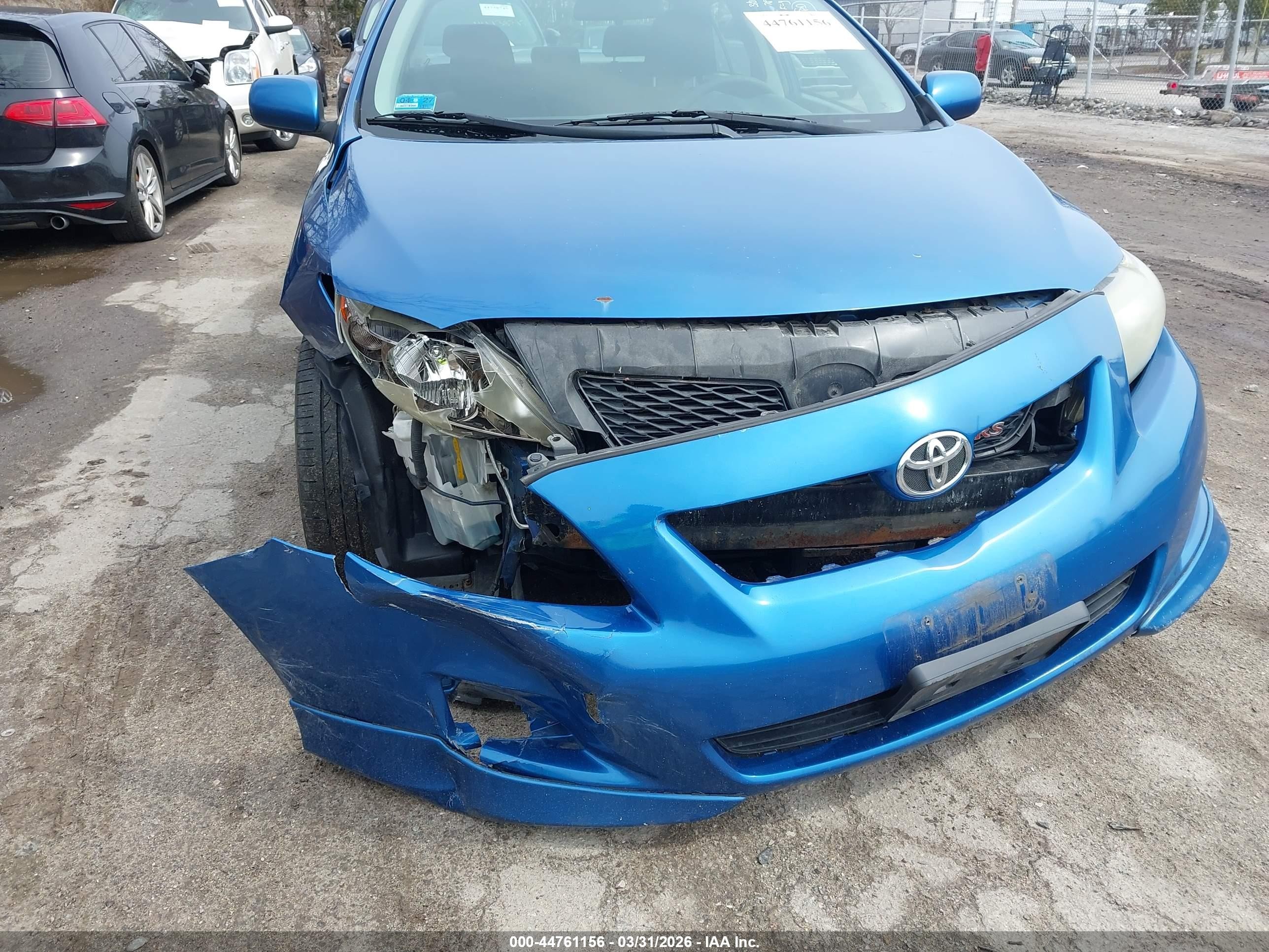 2009 Toyota Corolla Xrs Blue vin: 2T1BE40EX9C027691