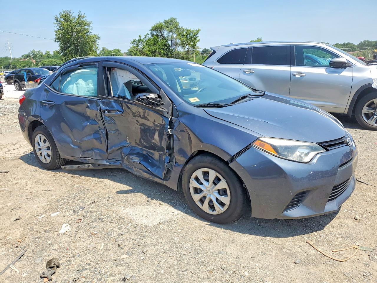 2014 Toyota Corolla Le Eco Gray vin: 2T1BPRHE0EC084052