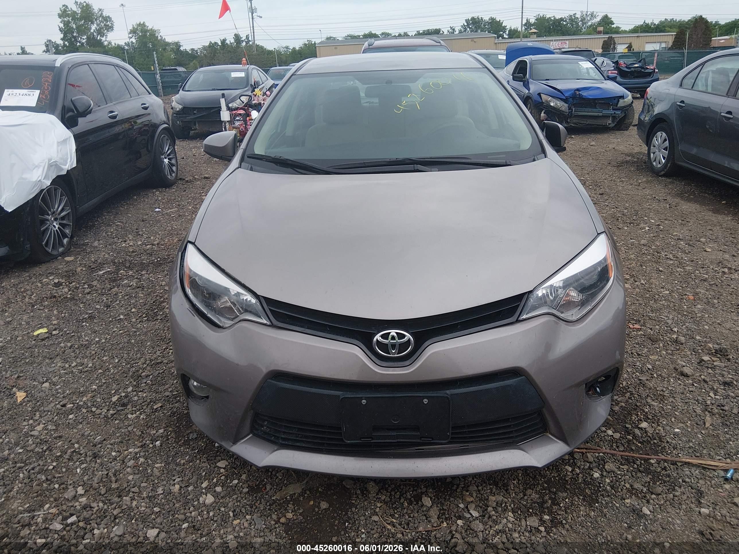 2014 Toyota Corolla Le Eco Plus Желто-коричневый vin: 2T1BPRHE0EC217263