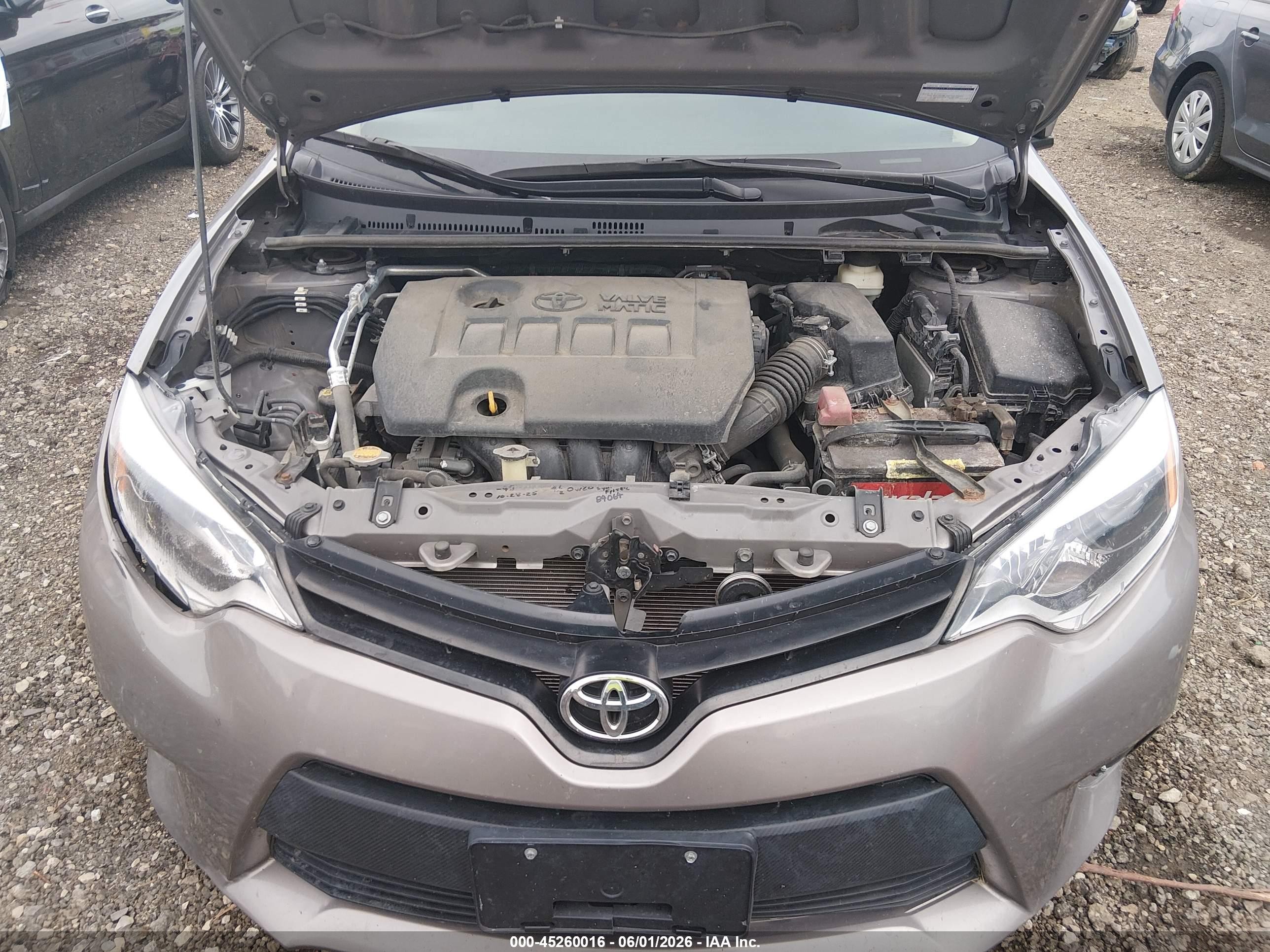 2014 Toyota Corolla Le Eco Plus Желто-коричневый vin: 2T1BPRHE0EC217263