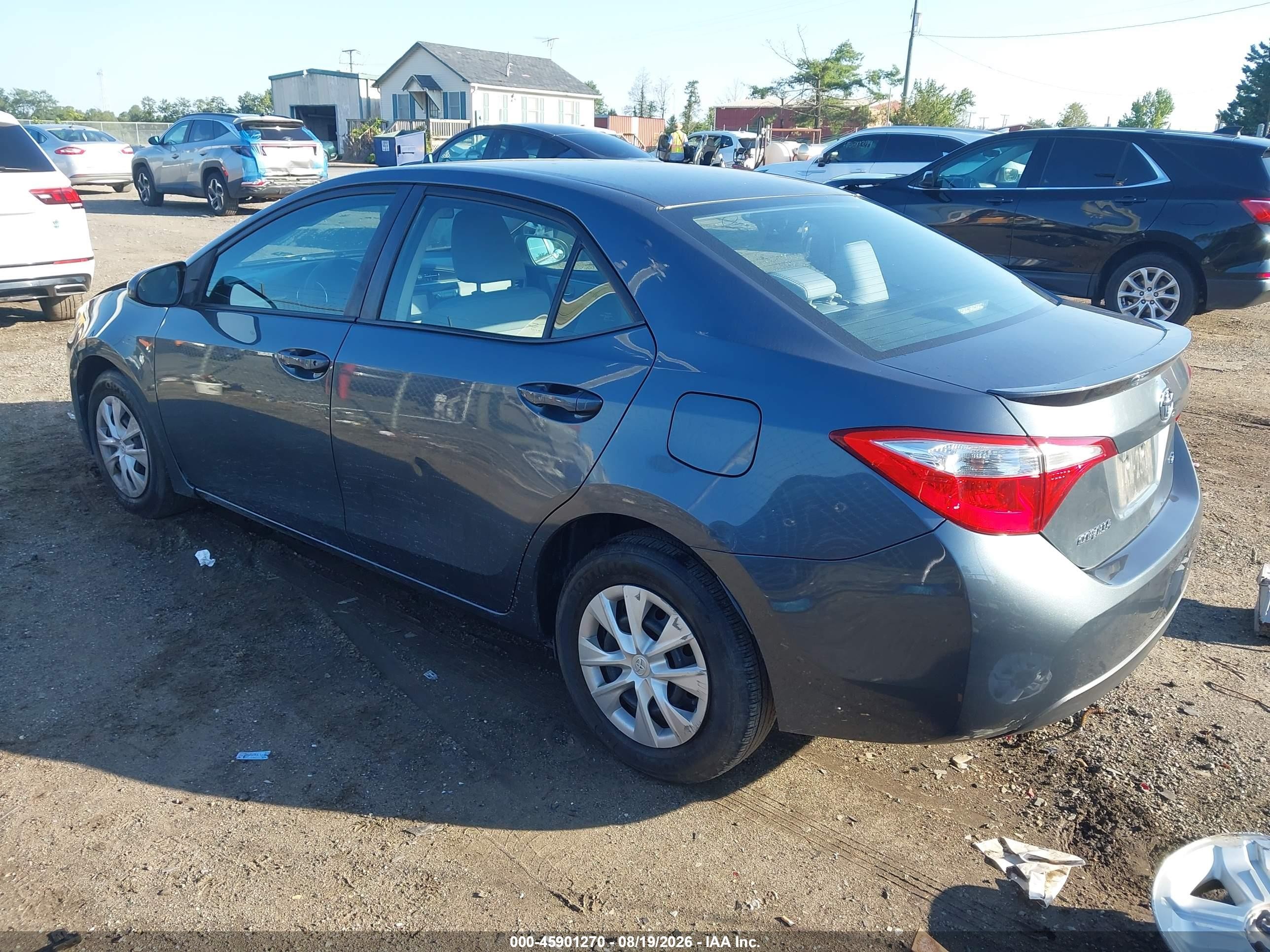 2014 Toyota Corolla Le Eco Синий vin: 2T1BPRHE1EC210449