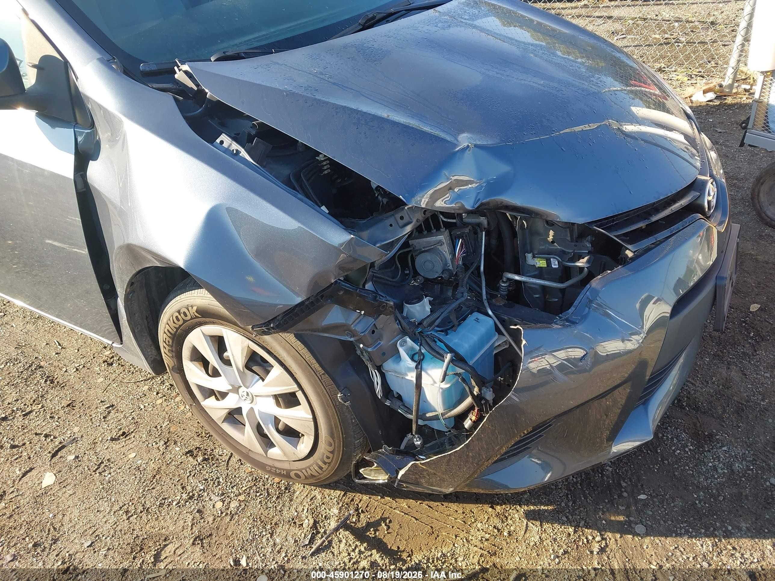 2014 Toyota Corolla Le Eco Синий vin: 2T1BPRHE1EC210449