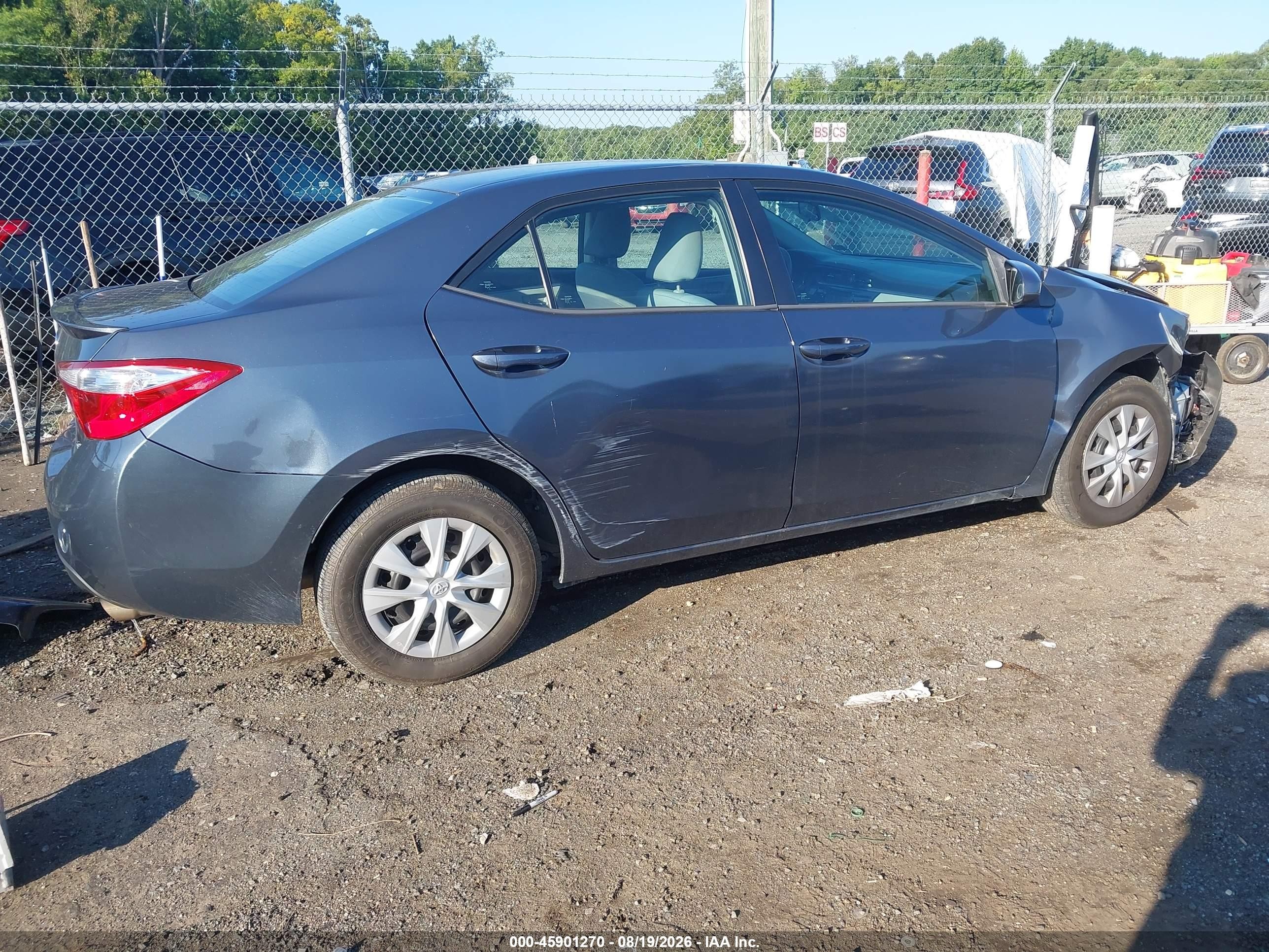 2014 Toyota Corolla Le Eco Синий vin: 2T1BPRHE1EC210449