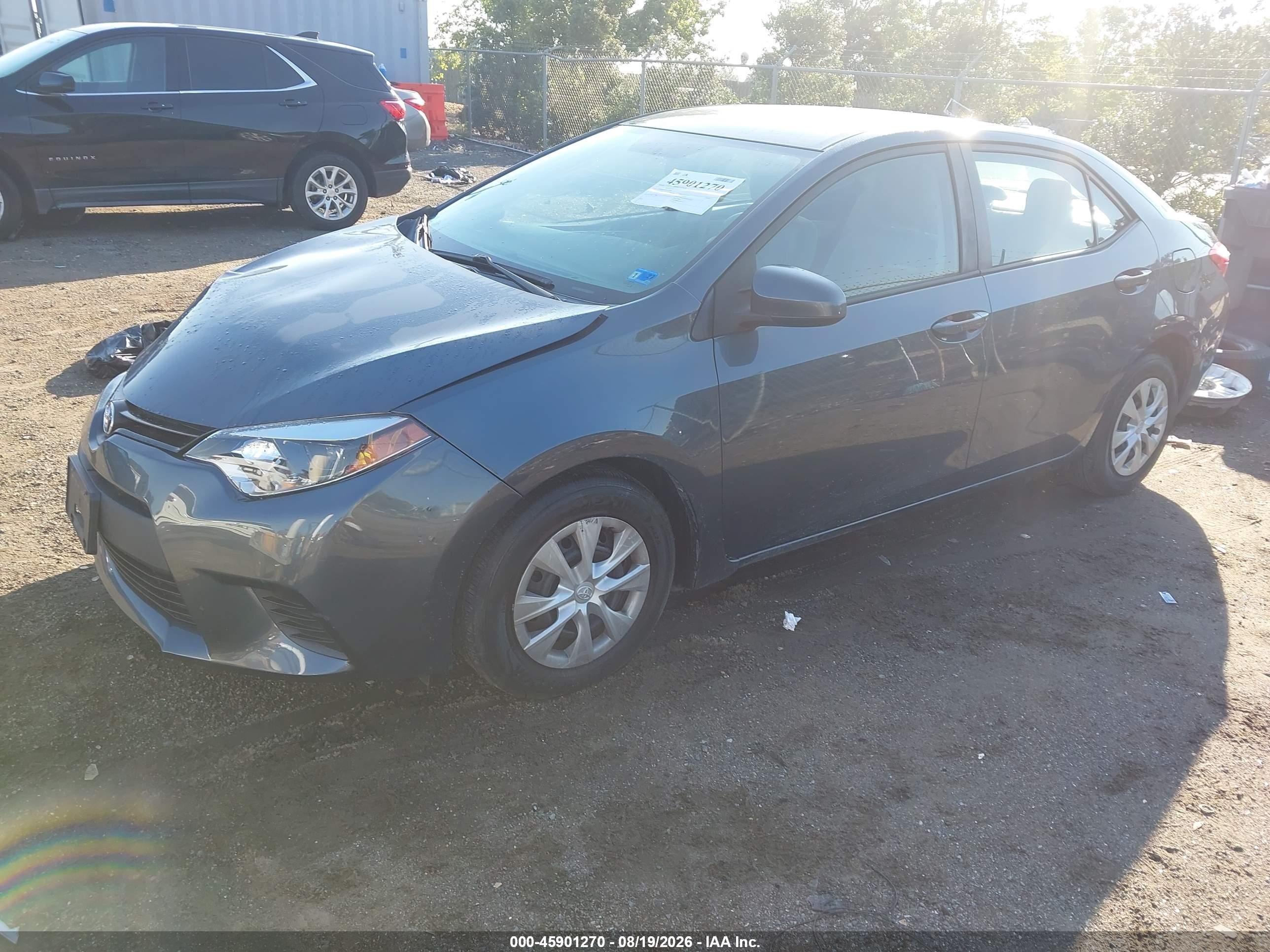 2014 Toyota Corolla Le Eco Синий vin: 2T1BPRHE1EC210449