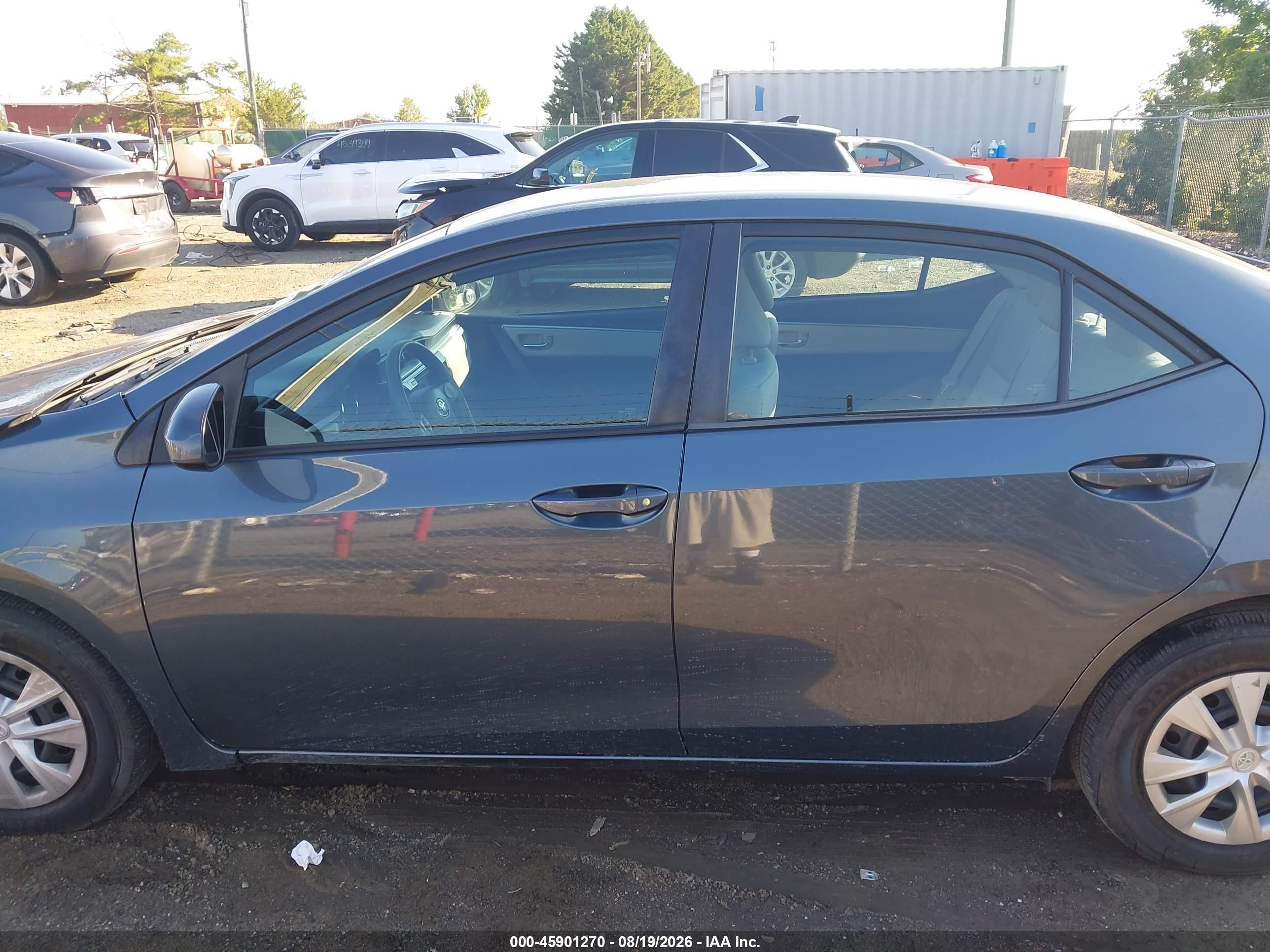 2014 Toyota Corolla Le Eco Синий vin: 2T1BPRHE1EC210449