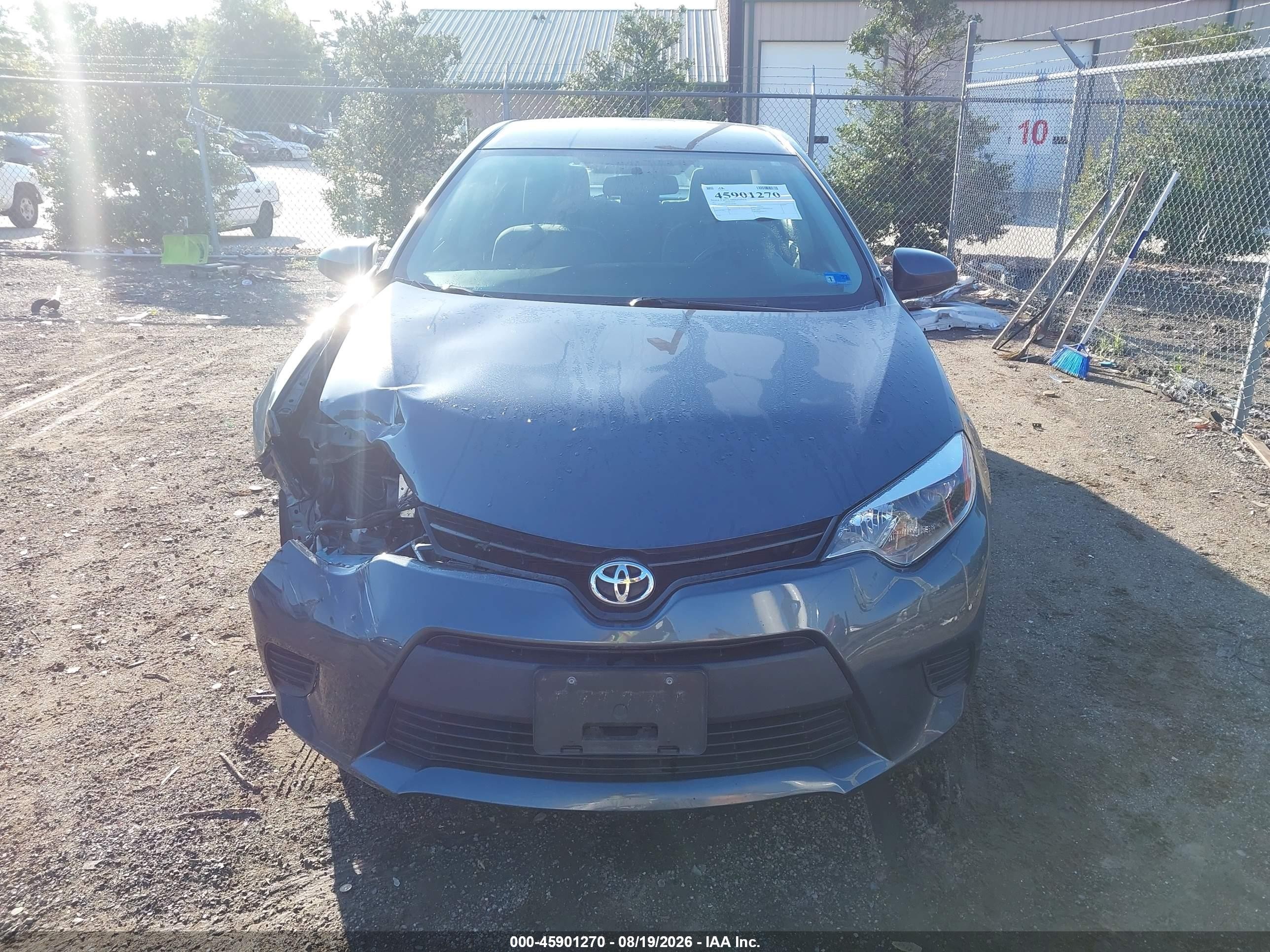 2014 Toyota Corolla Le Eco Синий vin: 2T1BPRHE1EC210449