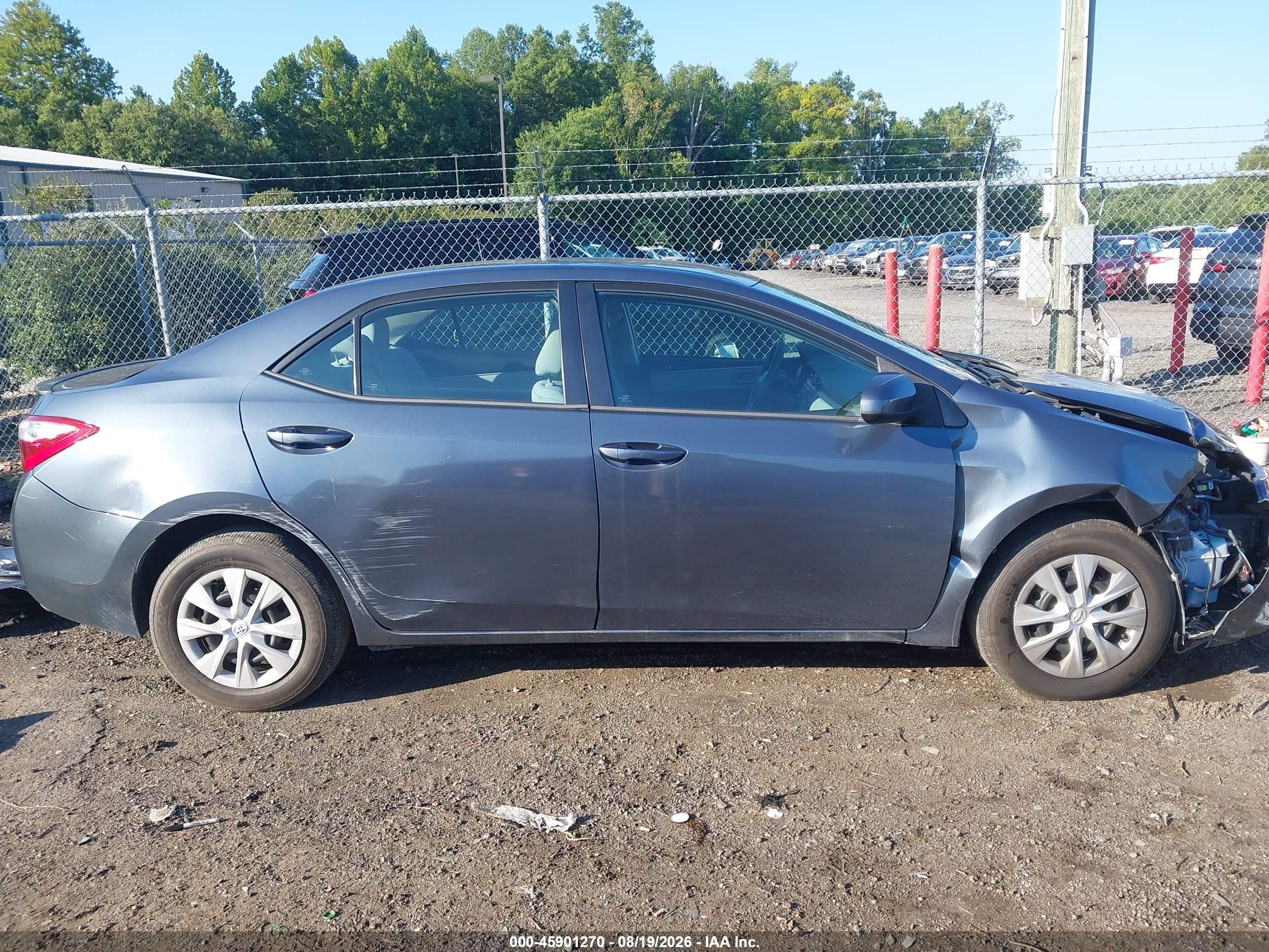 2014 Toyota Corolla Le Eco Синий vin: 2T1BPRHE1EC210449