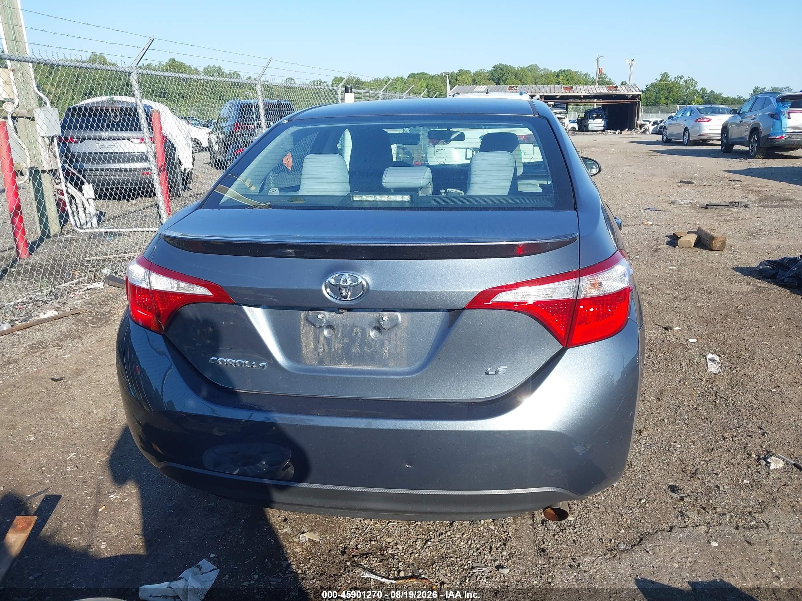 2014 Toyota Corolla Le Eco Синий vin: 2T1BPRHE1EC210449
