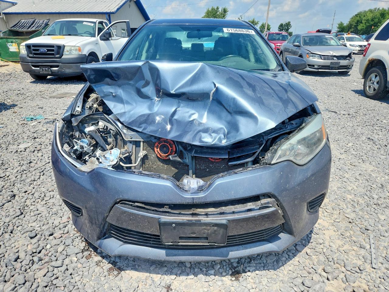 2015 Toyota Corolla Le Eco Gray vin: 2T1BPRHE1FC233893