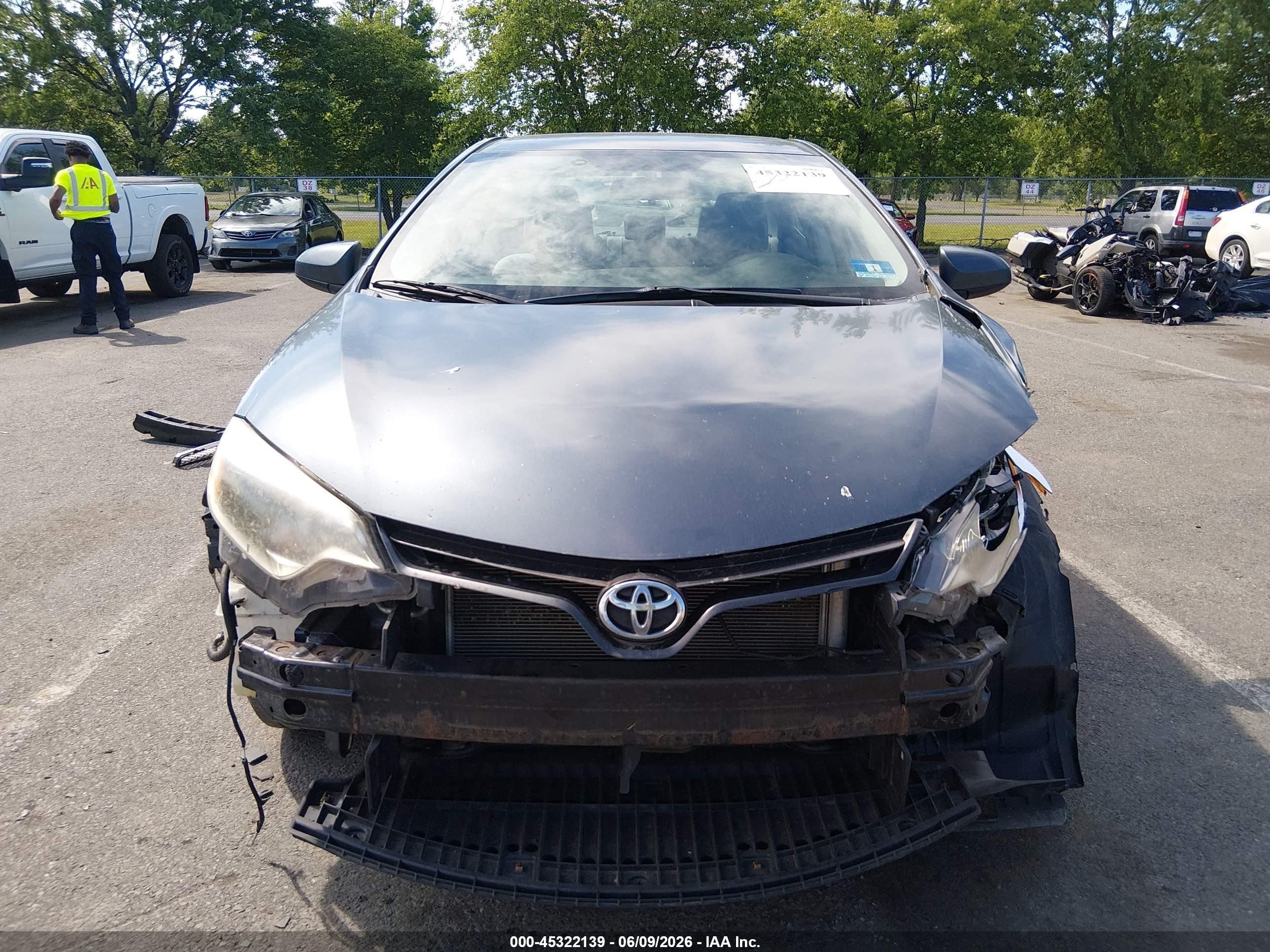 2014 Toyota Corolla Le Eco Plus Gray vin: 2T1BPRHE2EC080262