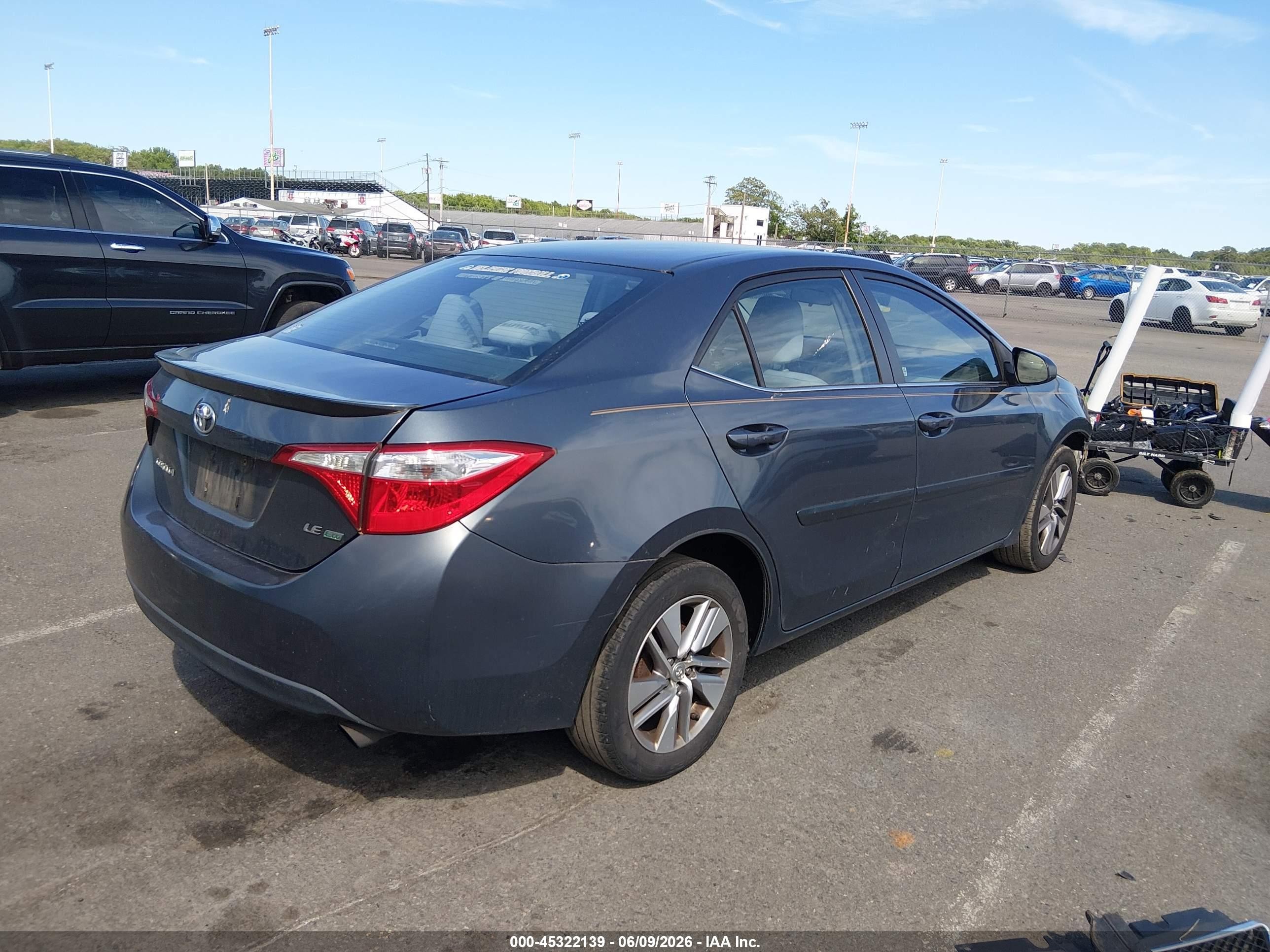 2014 Toyota Corolla Le Eco Plus Gray vin: 2T1BPRHE2EC080262