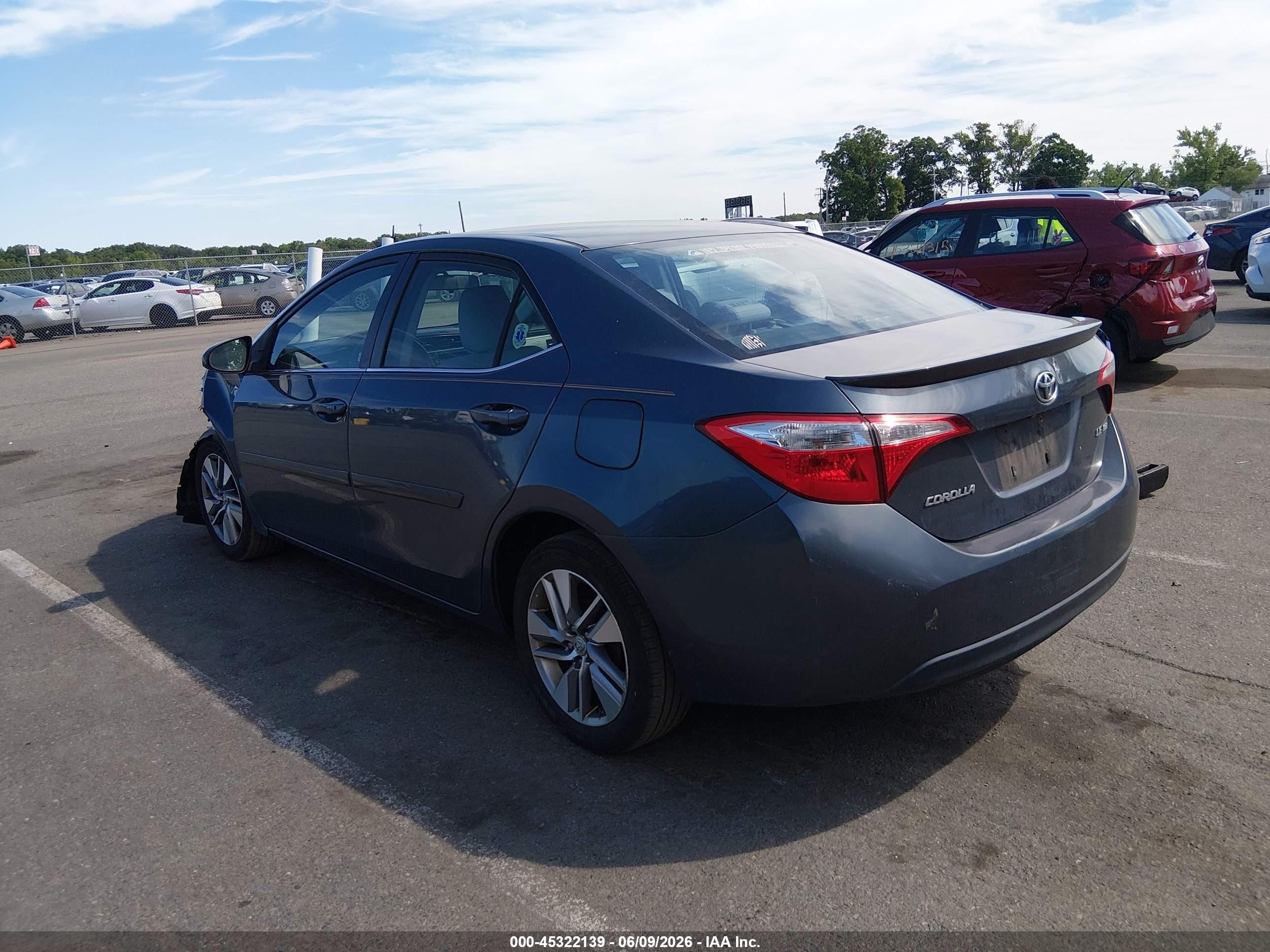 2014 Toyota Corolla Le Eco Plus Gray vin: 2T1BPRHE2EC080262