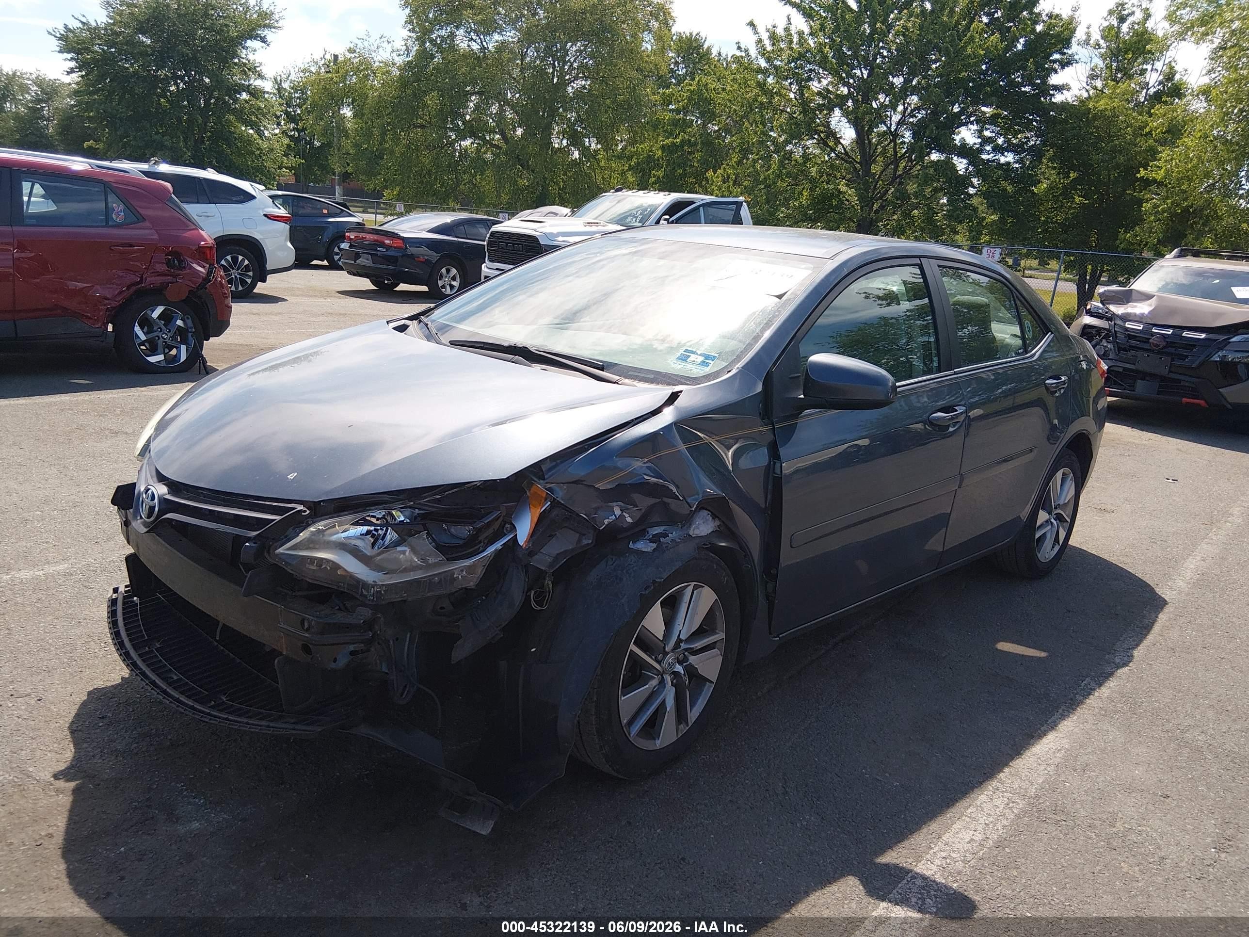 2014 Toyota Corolla Le Eco Plus Gray vin: 2T1BPRHE2EC080262