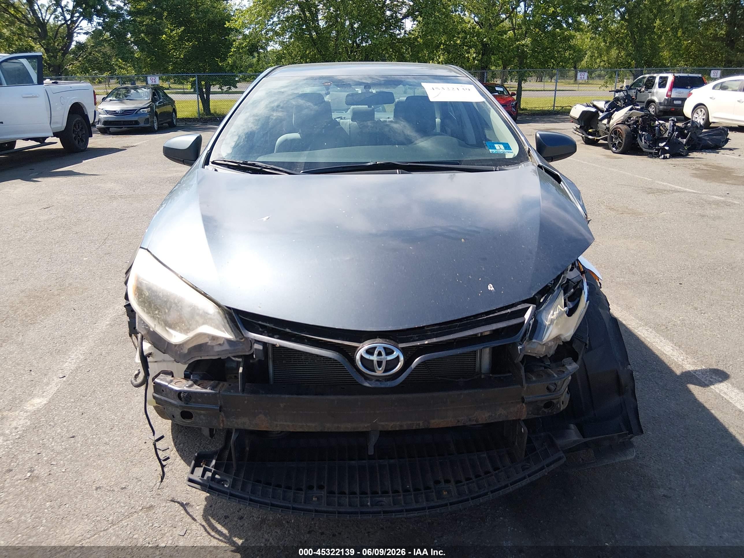 2014 Toyota Corolla Le Eco Plus Gray vin: 2T1BPRHE2EC080262