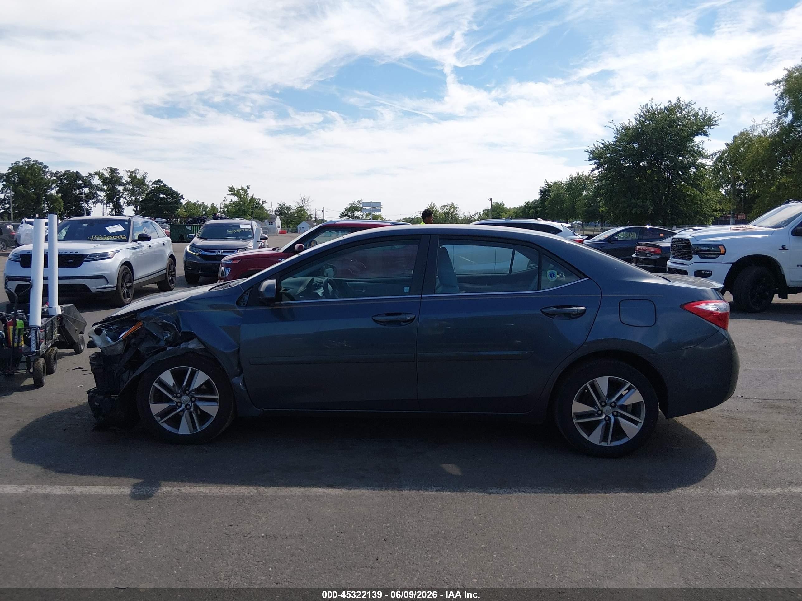 2014 Toyota Corolla Le Eco Plus Gray vin: 2T1BPRHE2EC080262