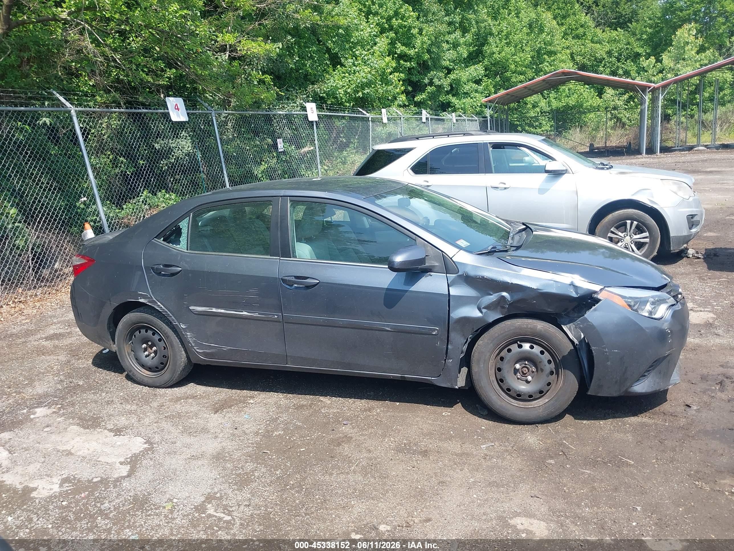 2014 Toyota Corolla Le Eco Plus Blue vin: 2T1BPRHE3EC093117