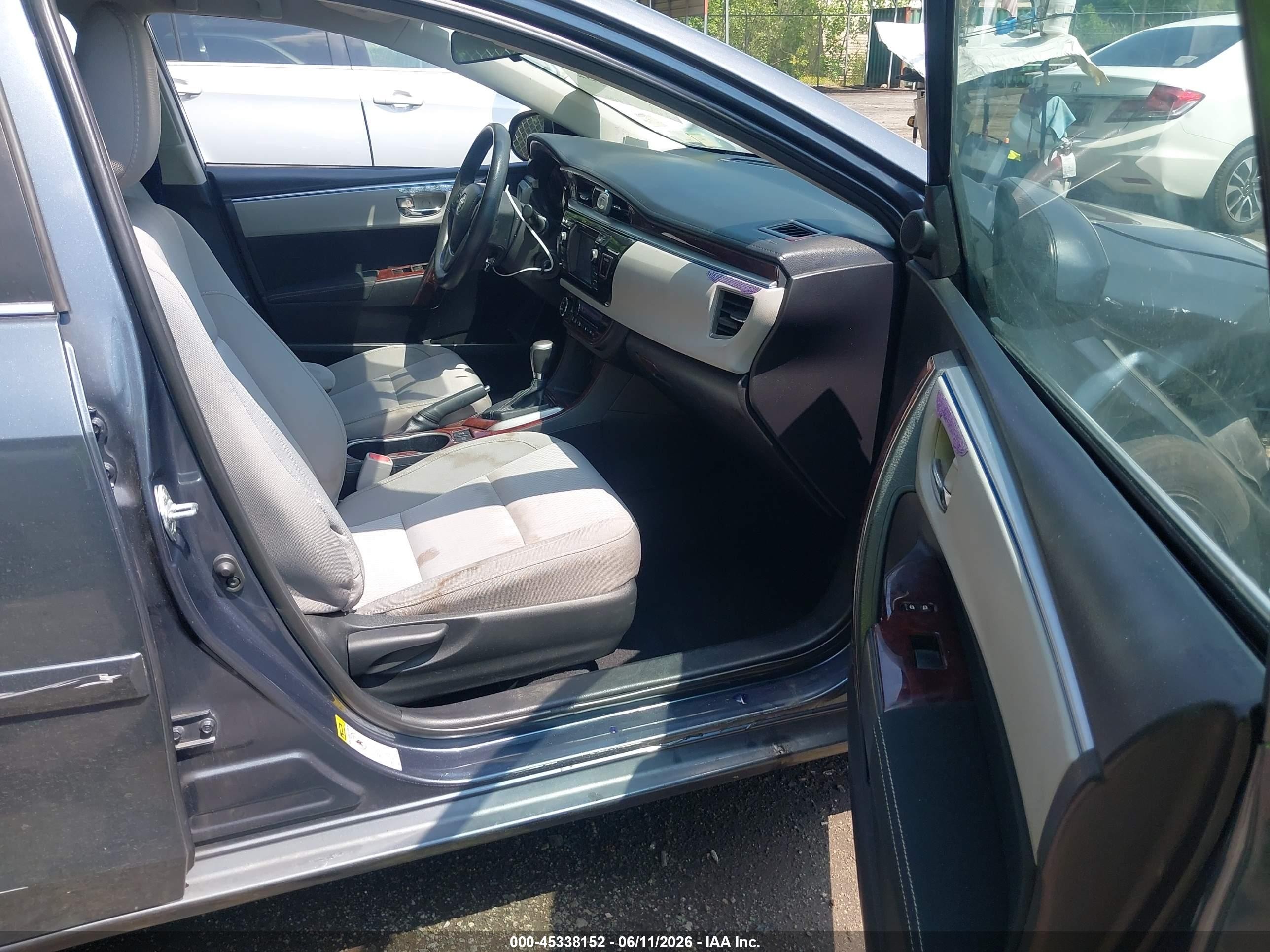 2014 Toyota Corolla Le Eco Plus Blue vin: 2T1BPRHE3EC093117