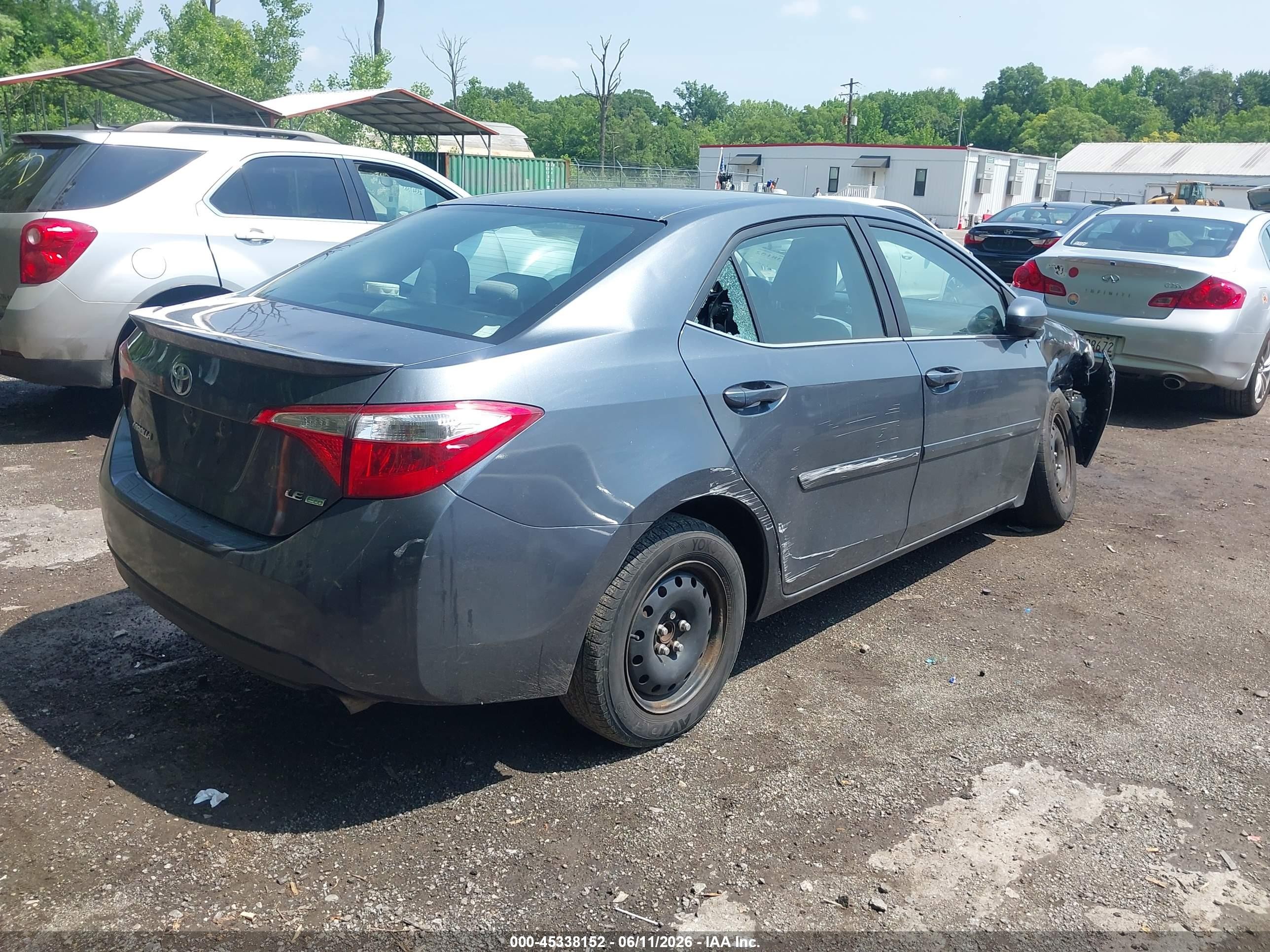 2014 Toyota Corolla Le Eco Plus Blue vin: 2T1BPRHE3EC093117