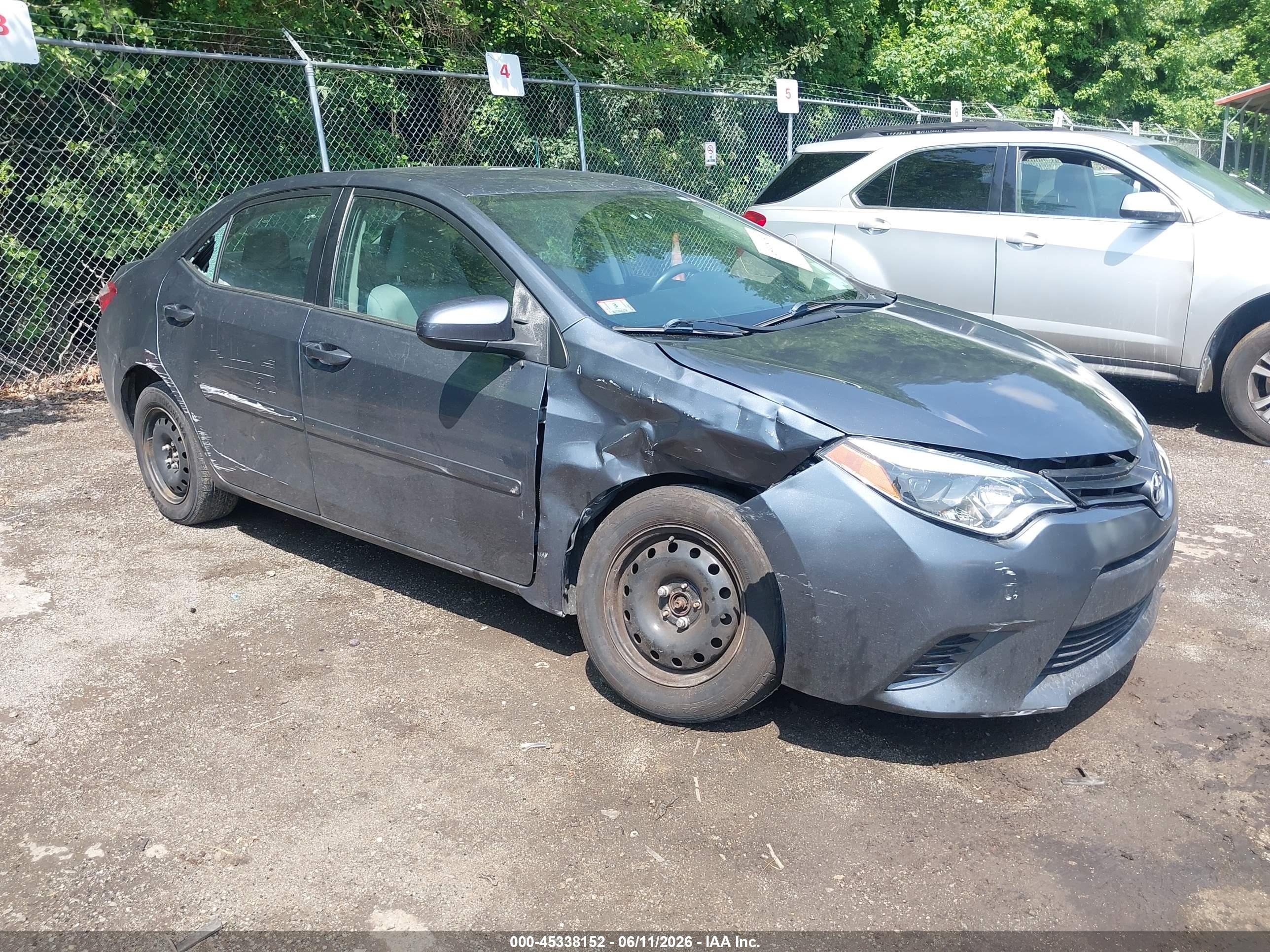 2014 Toyota Corolla Le Eco Plus Blue vin: 2T1BPRHE3EC093117