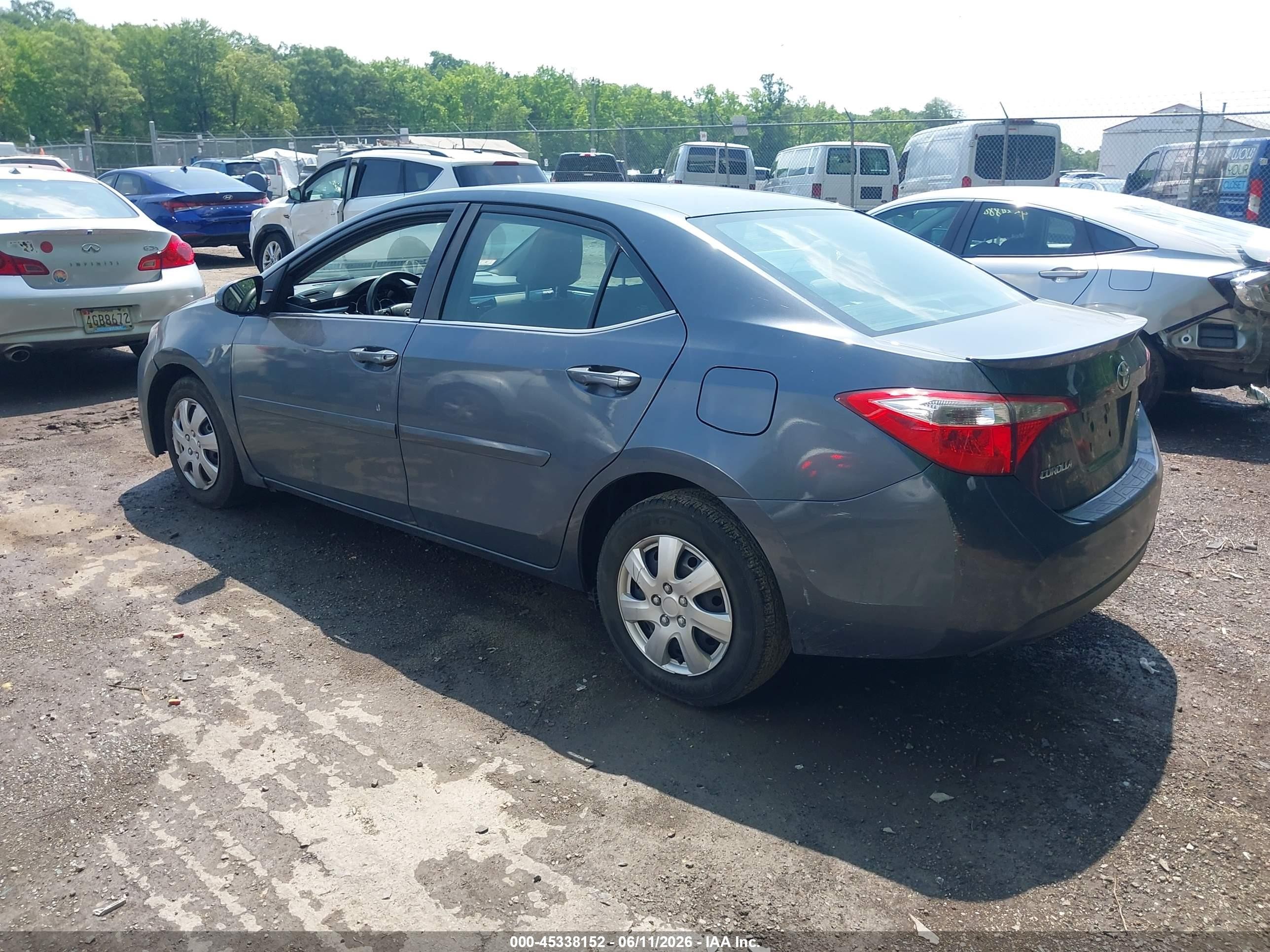 2014 Toyota Corolla Le Eco Plus Blue vin: 2T1BPRHE3EC093117