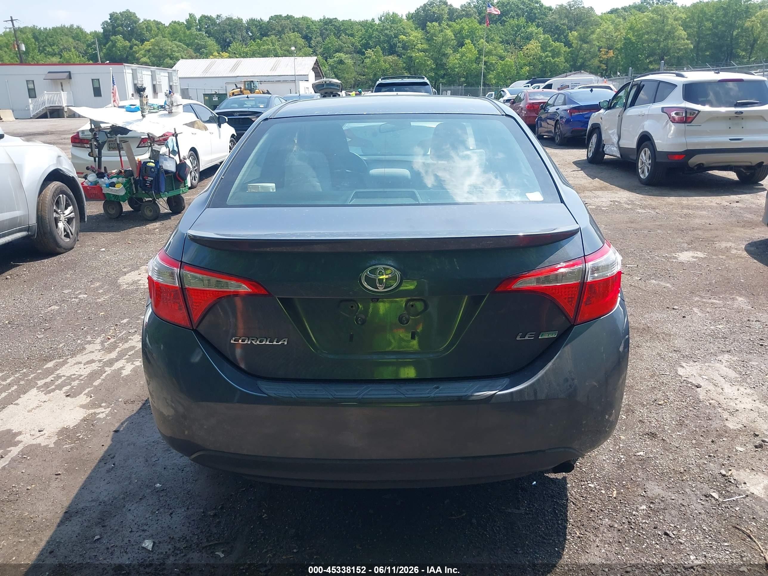 2014 Toyota Corolla Le Eco Plus Blue vin: 2T1BPRHE3EC093117