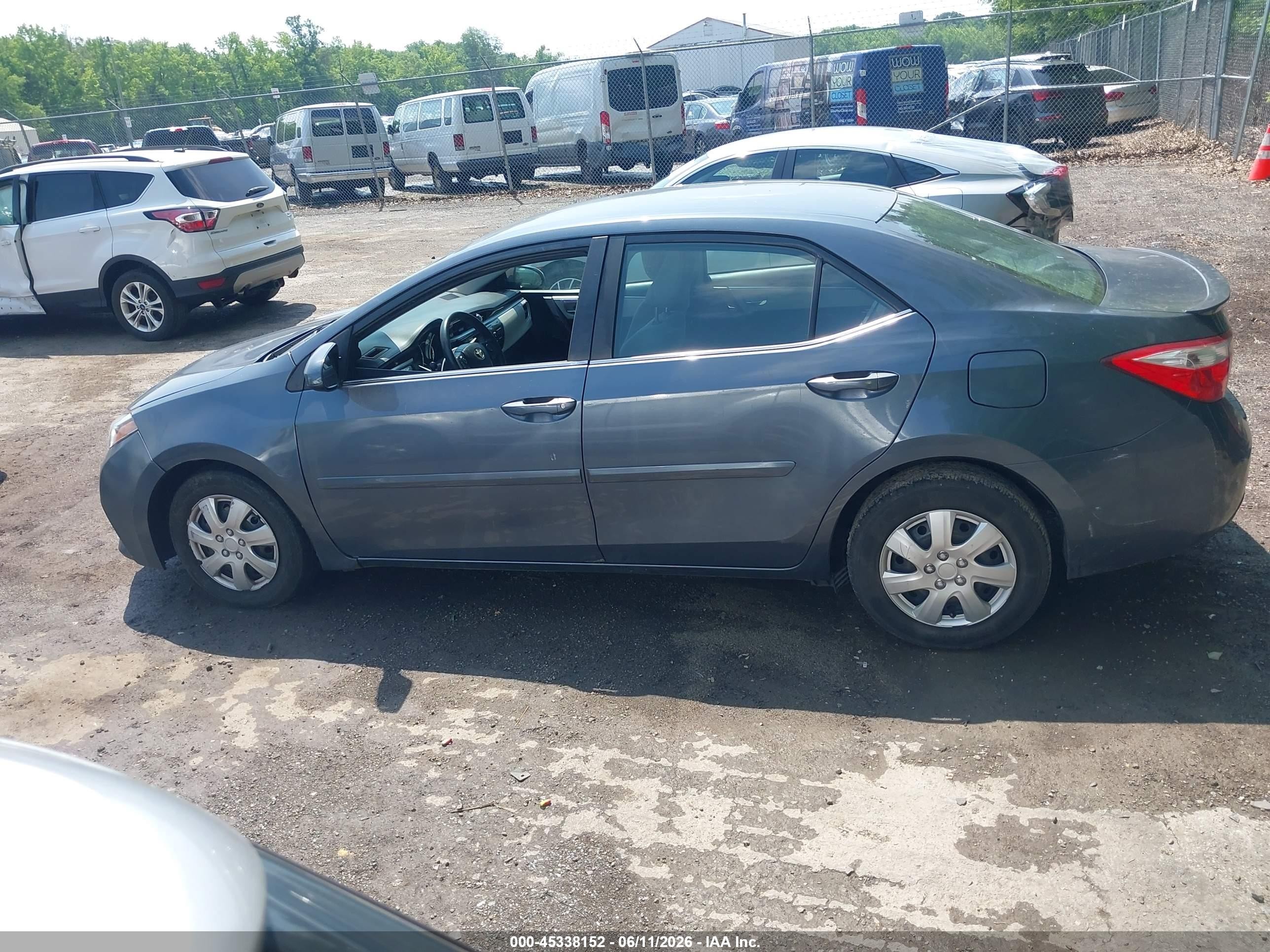 2014 Toyota Corolla Le Eco Plus Blue vin: 2T1BPRHE3EC093117