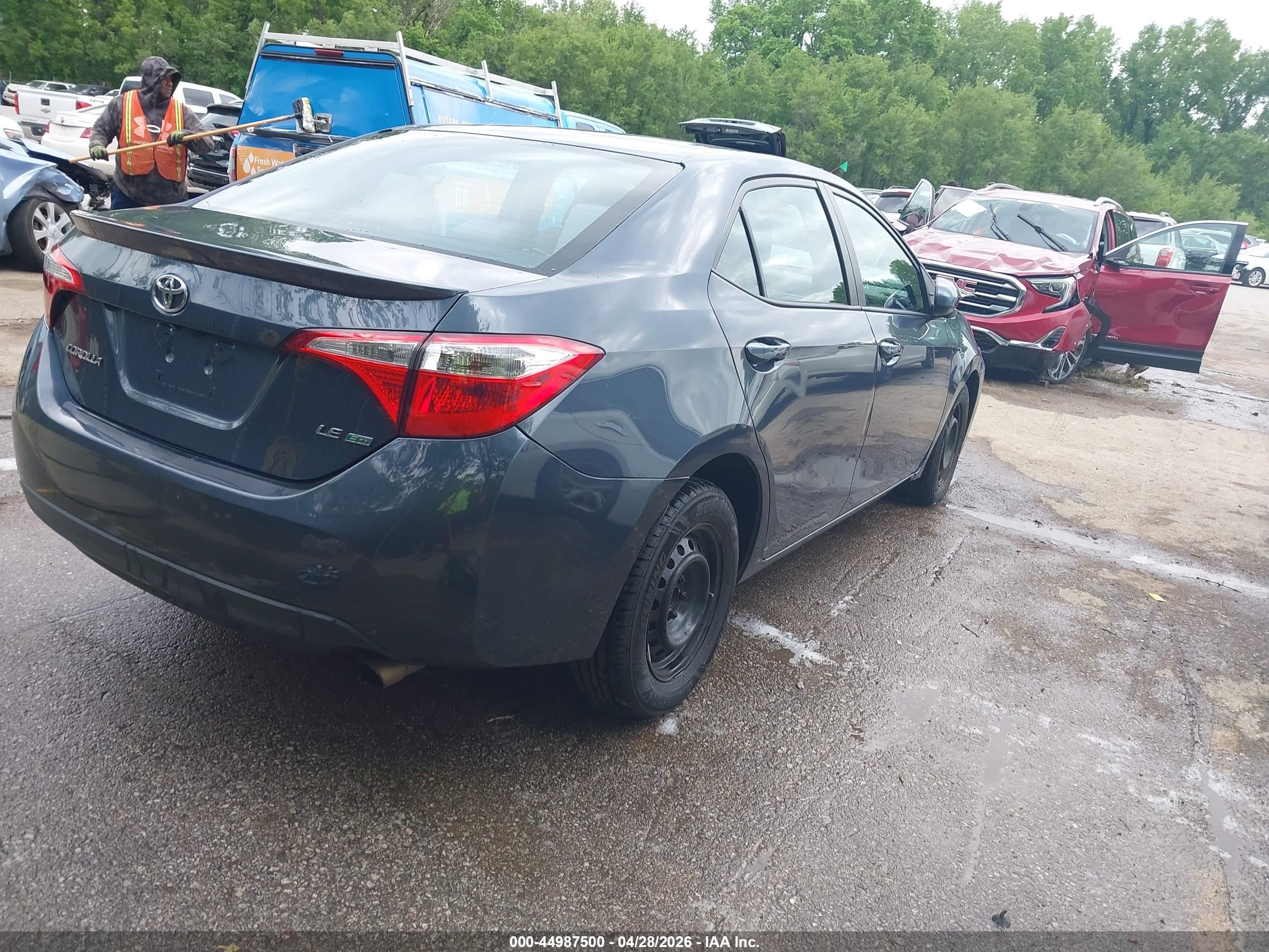 2015 Toyota Corolla Le Eco Gray vin: 2T1BPRHE3FC291066