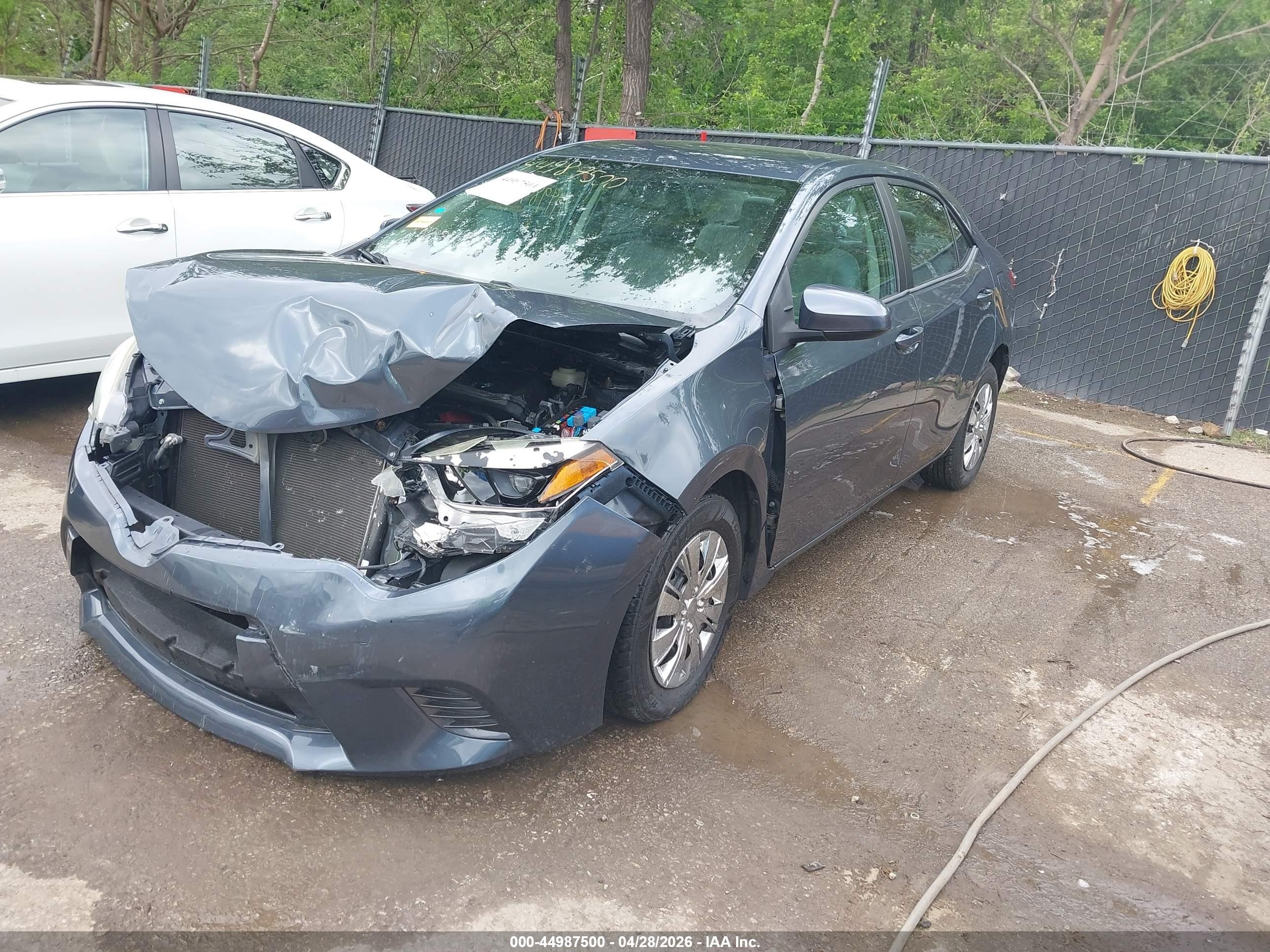 2015 Toyota Corolla Le Eco Gray vin: 2T1BPRHE3FC291066