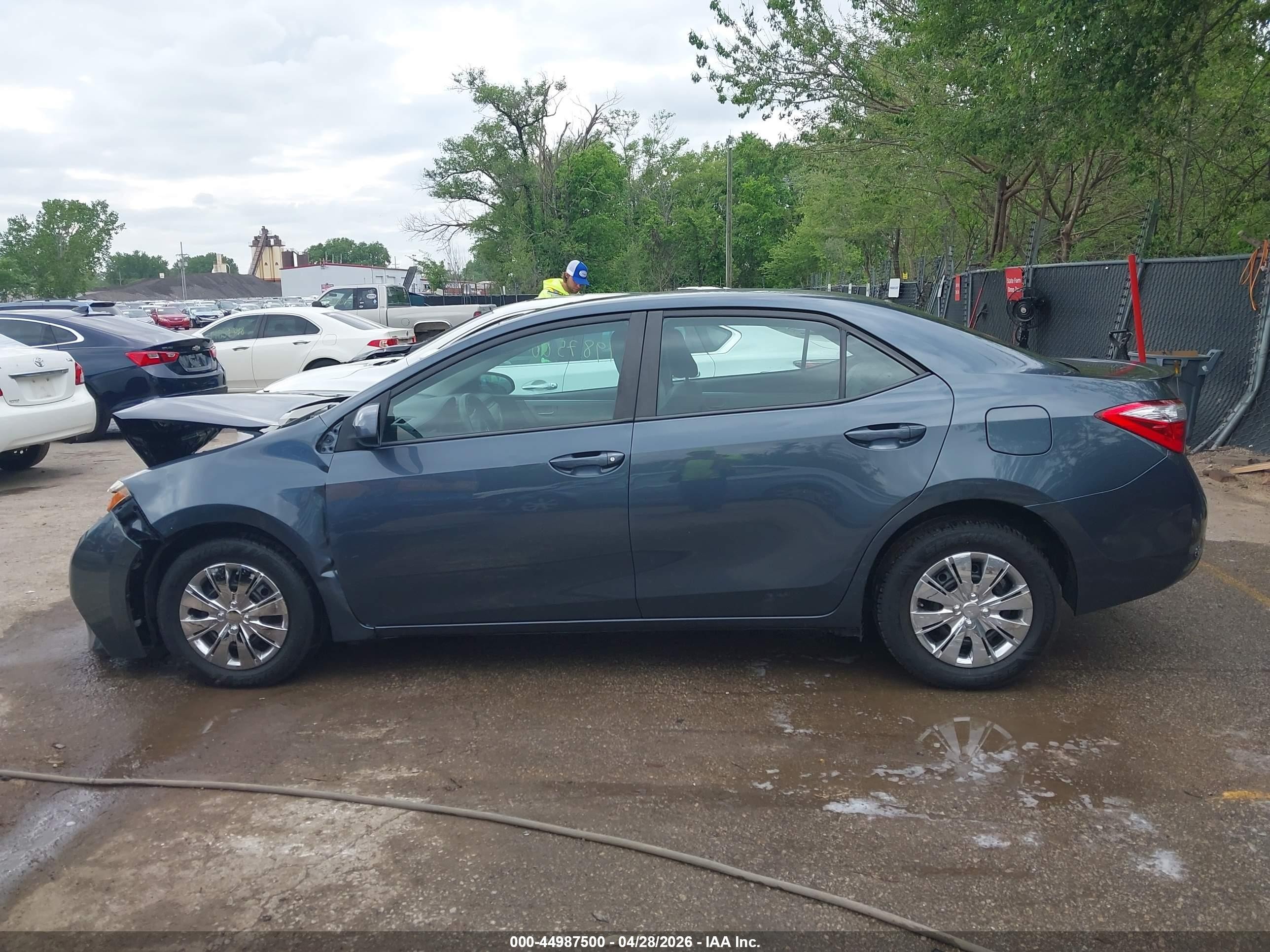 2015 Toyota Corolla Le Eco Gray vin: 2T1BPRHE3FC291066
