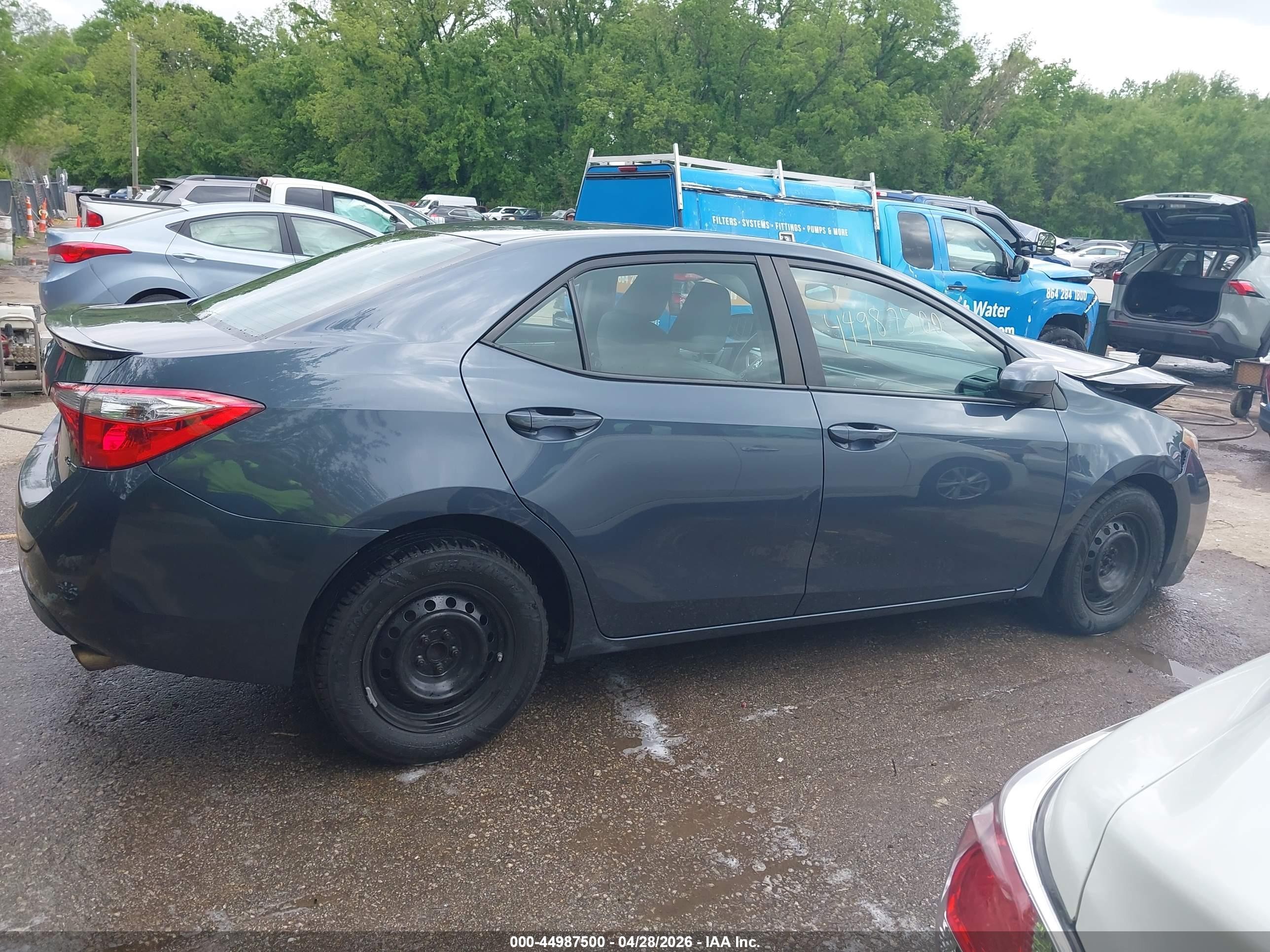 2015 Toyota Corolla Le Eco Gray vin: 2T1BPRHE3FC291066