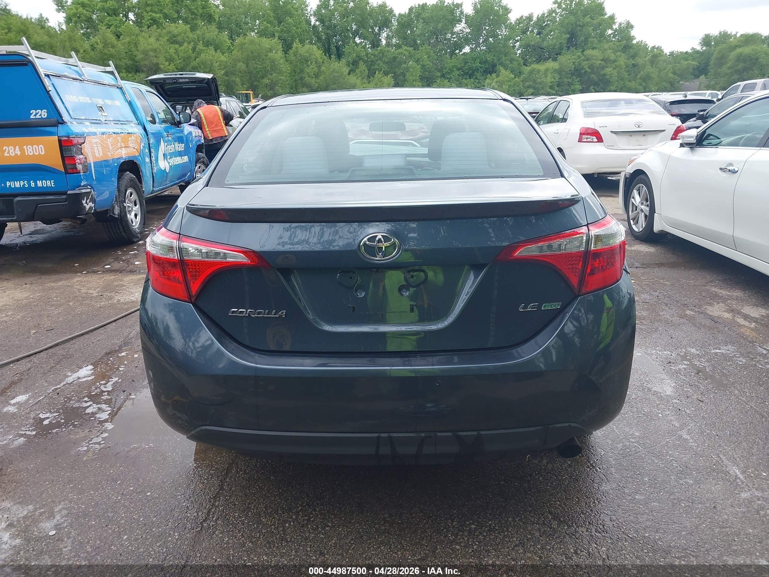 2015 Toyota Corolla Le Eco Gray vin: 2T1BPRHE3FC291066