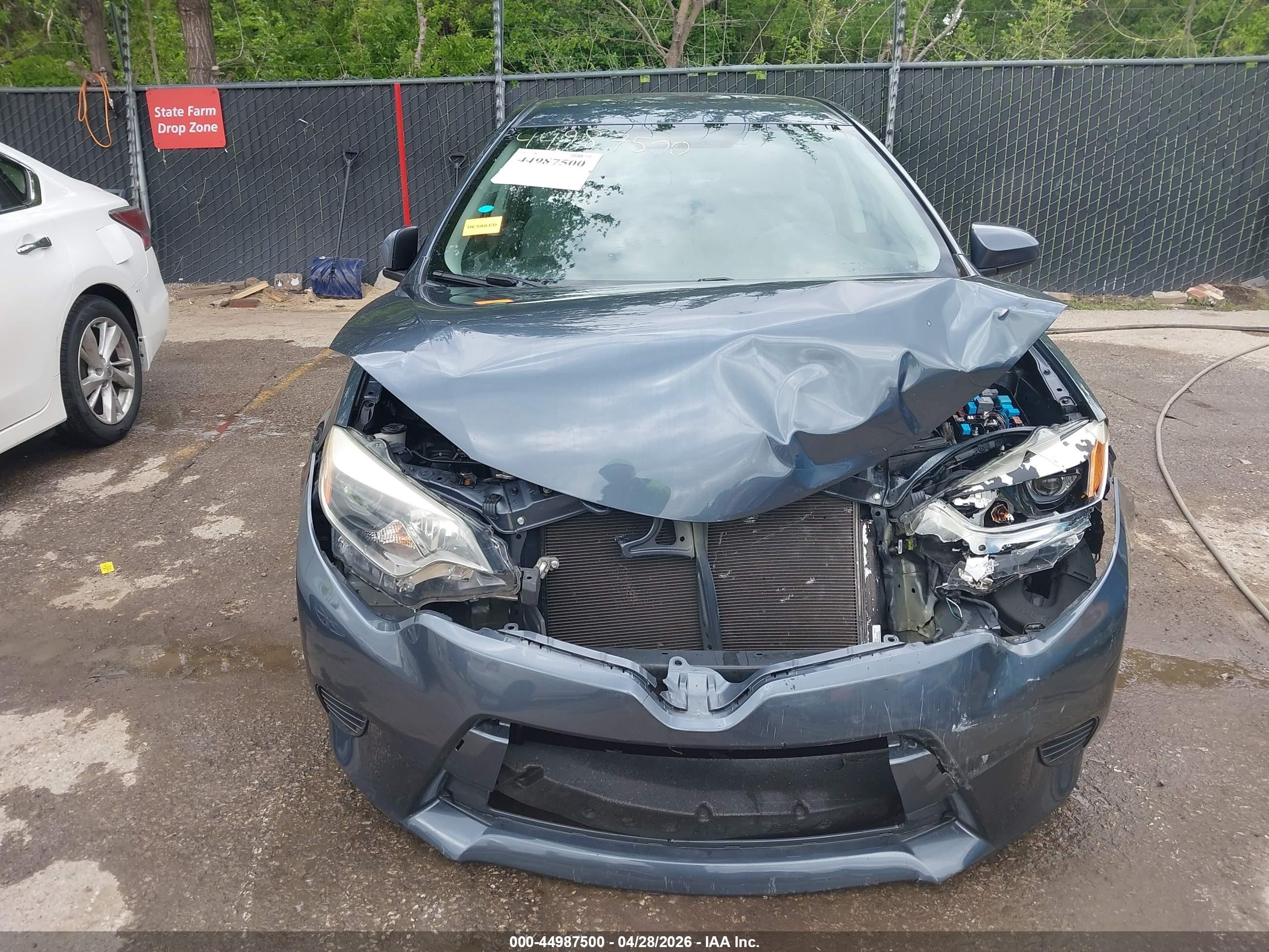 2015 Toyota Corolla Le Eco Gray vin: 2T1BPRHE3FC291066