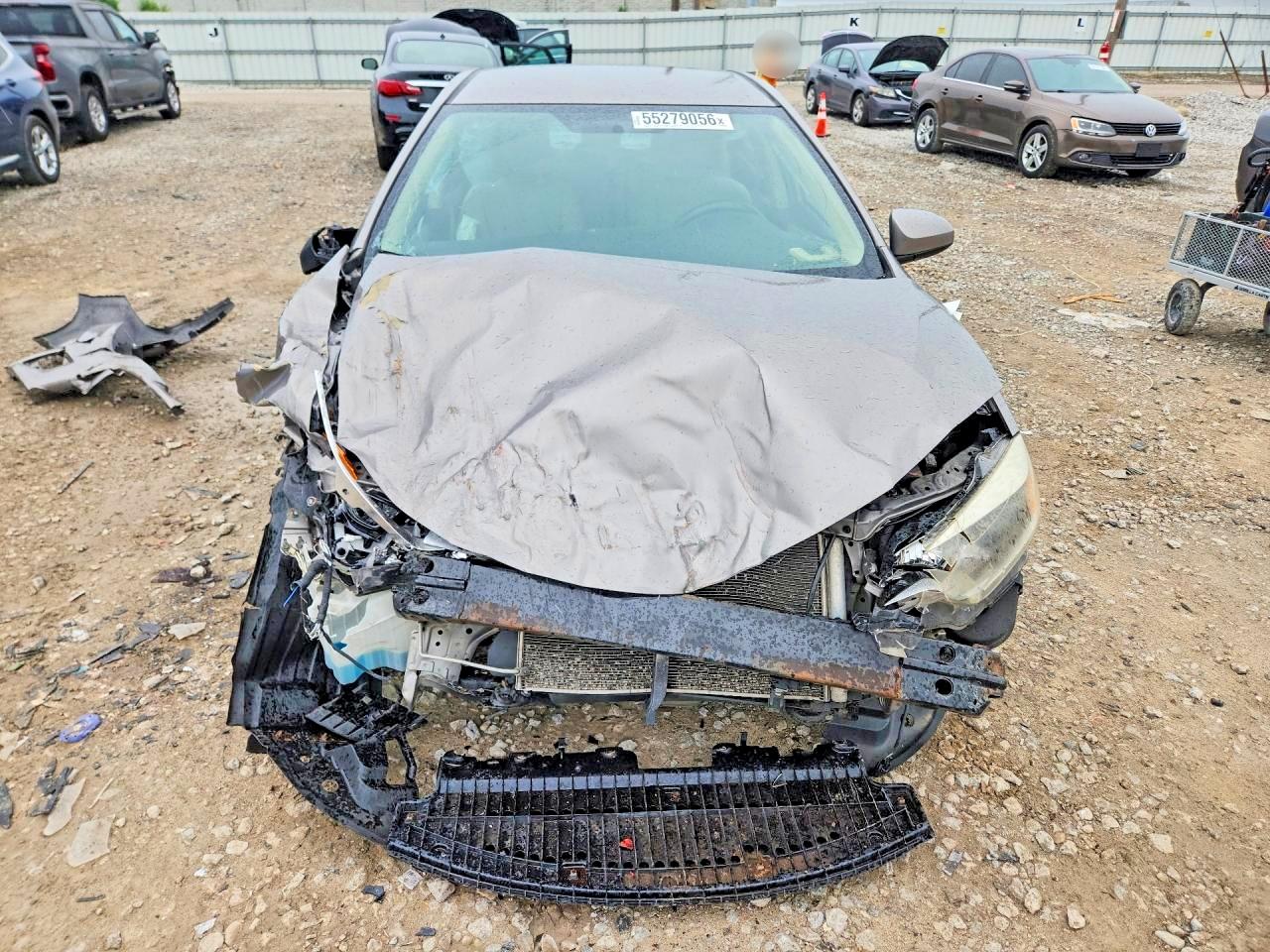 2014 Toyota Corolla Le Eco Серый vin: 2T1BPRHE4EC091618