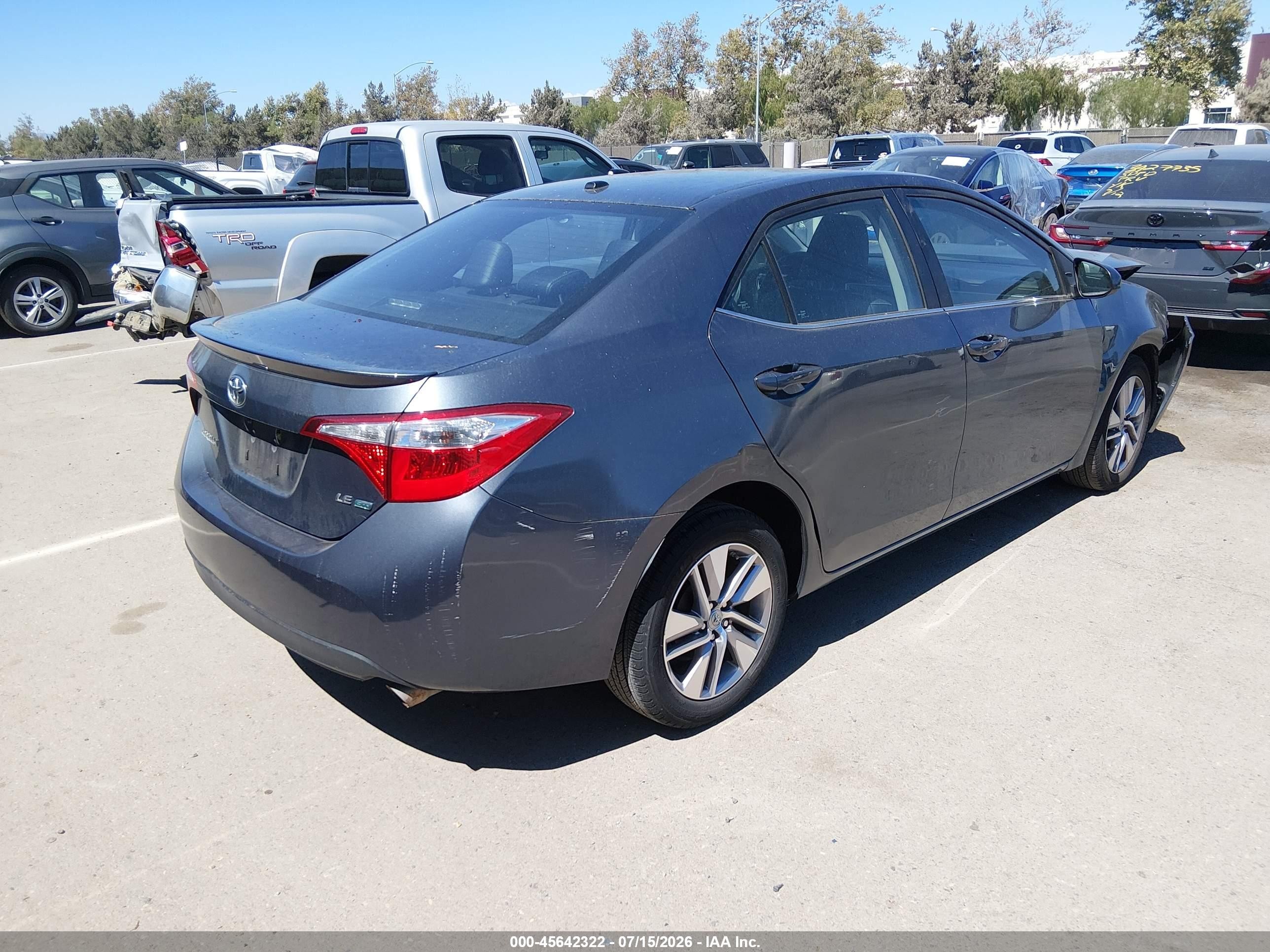 2014 Toyota Corolla Le Eco Premium Gray vin: 2T1BPRHE4EC117375