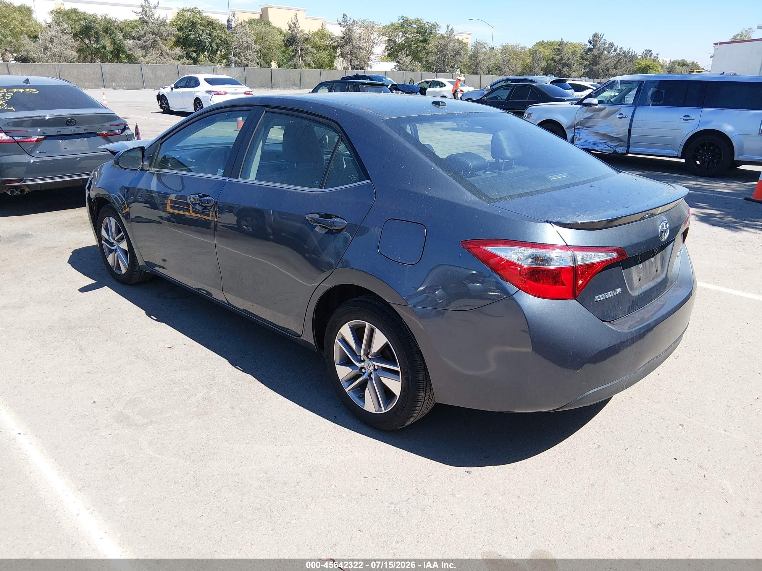 2014 Toyota Corolla Le Eco Premium Gray vin: 2T1BPRHE4EC117375