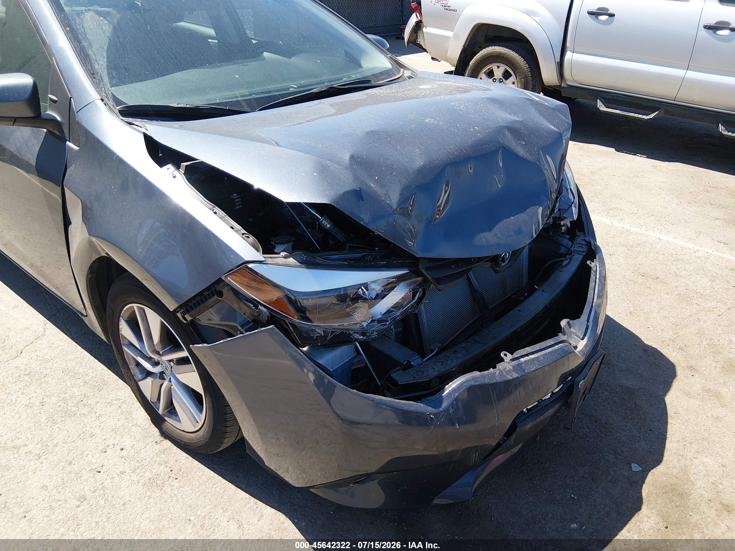 2014 Toyota Corolla Le Eco Premium Gray vin: 2T1BPRHE4EC117375