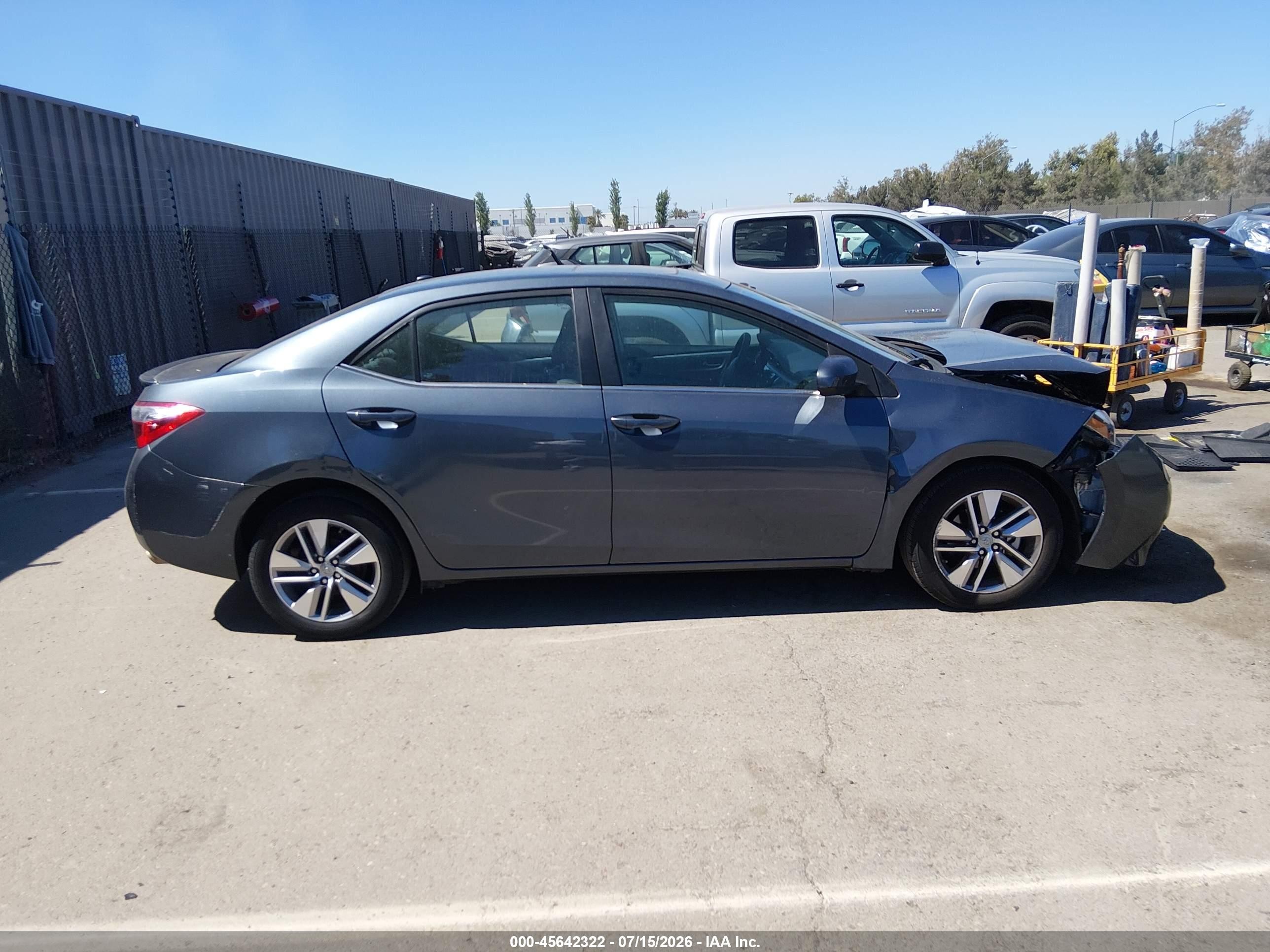 2014 Toyota Corolla Le Eco Premium Gray vin: 2T1BPRHE4EC117375