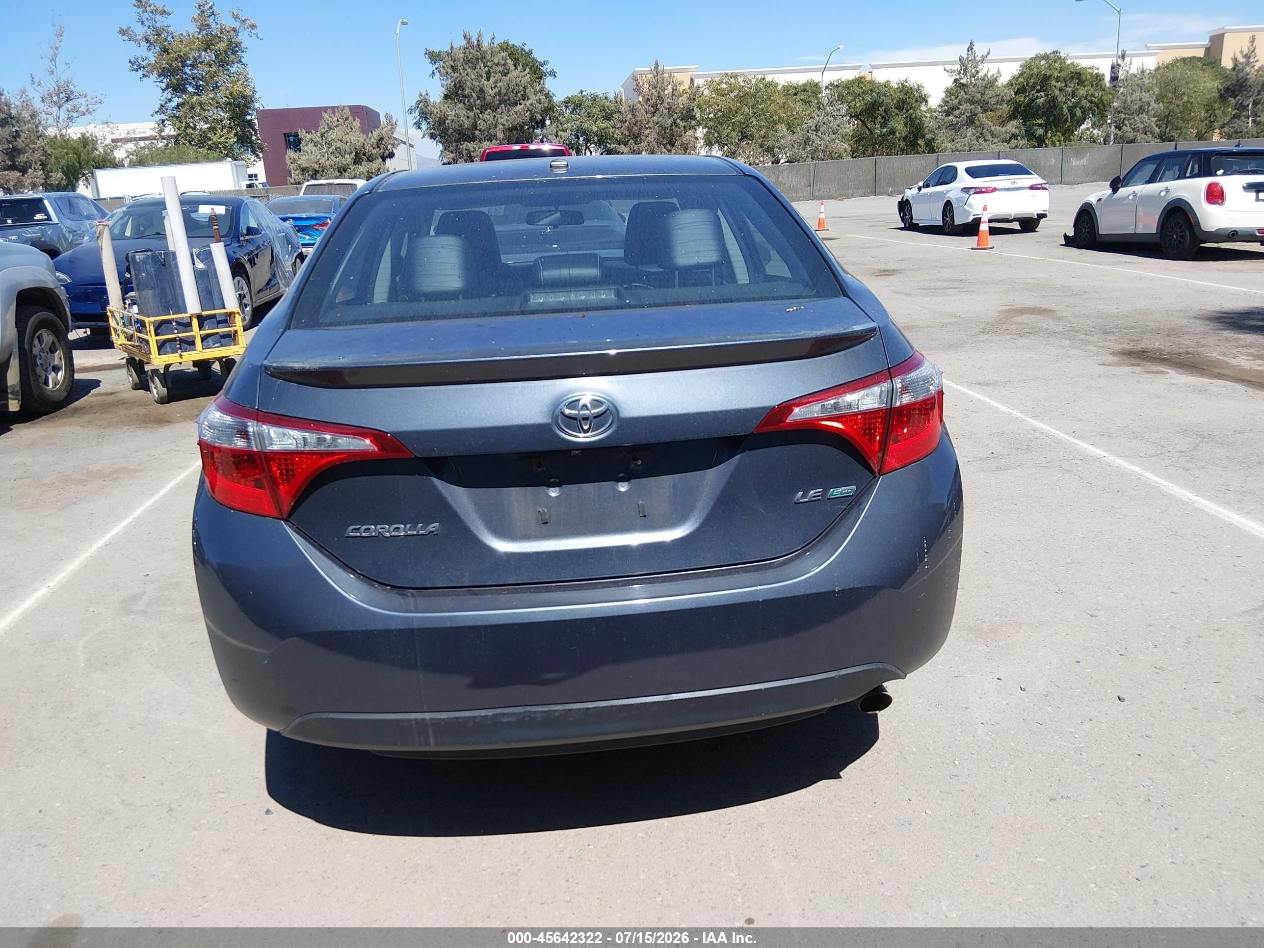 2014 Toyota Corolla Le Eco Premium Gray vin: 2T1BPRHE4EC117375