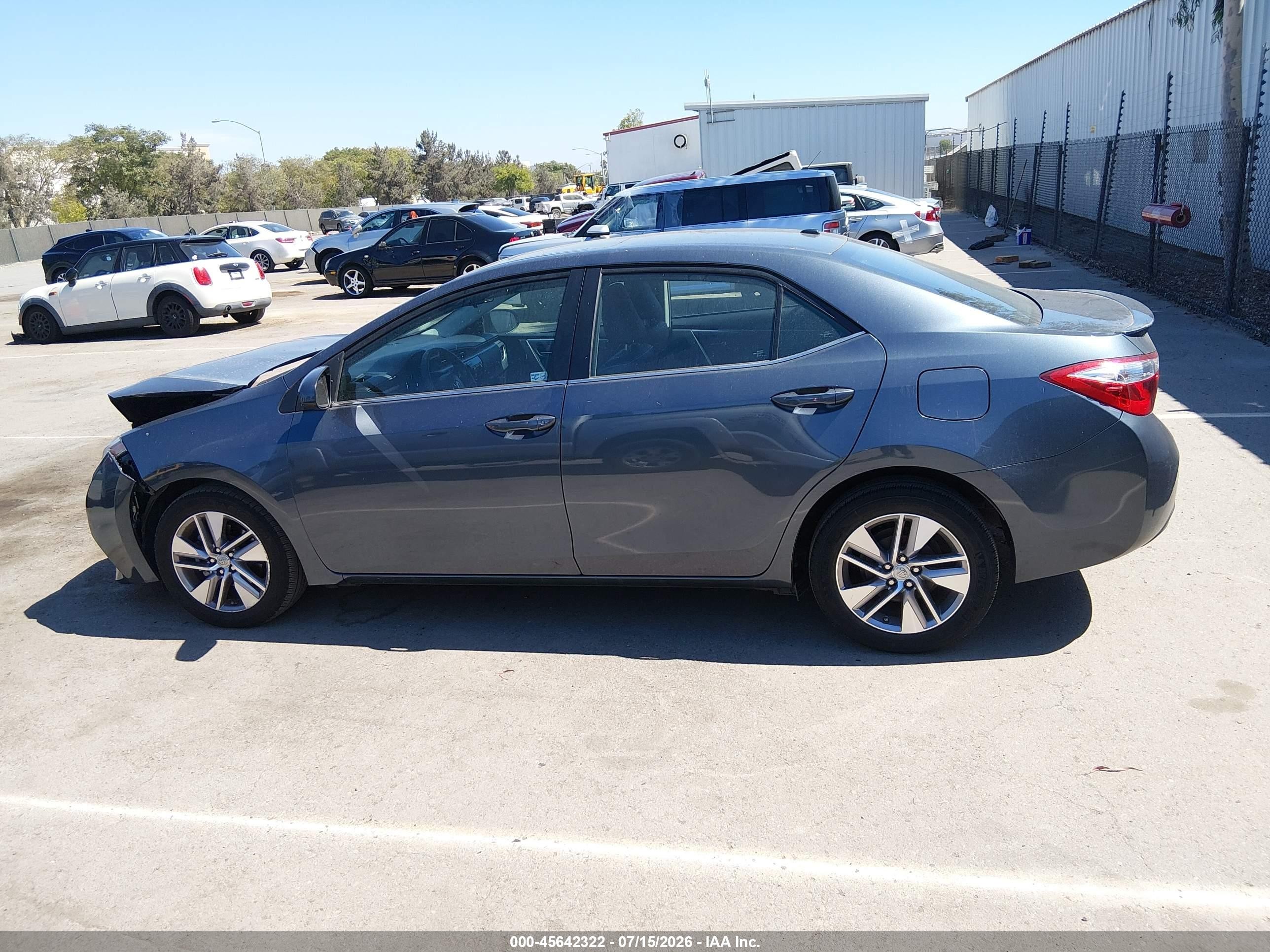 2014 Toyota Corolla Le Eco Premium Gray vin: 2T1BPRHE4EC117375