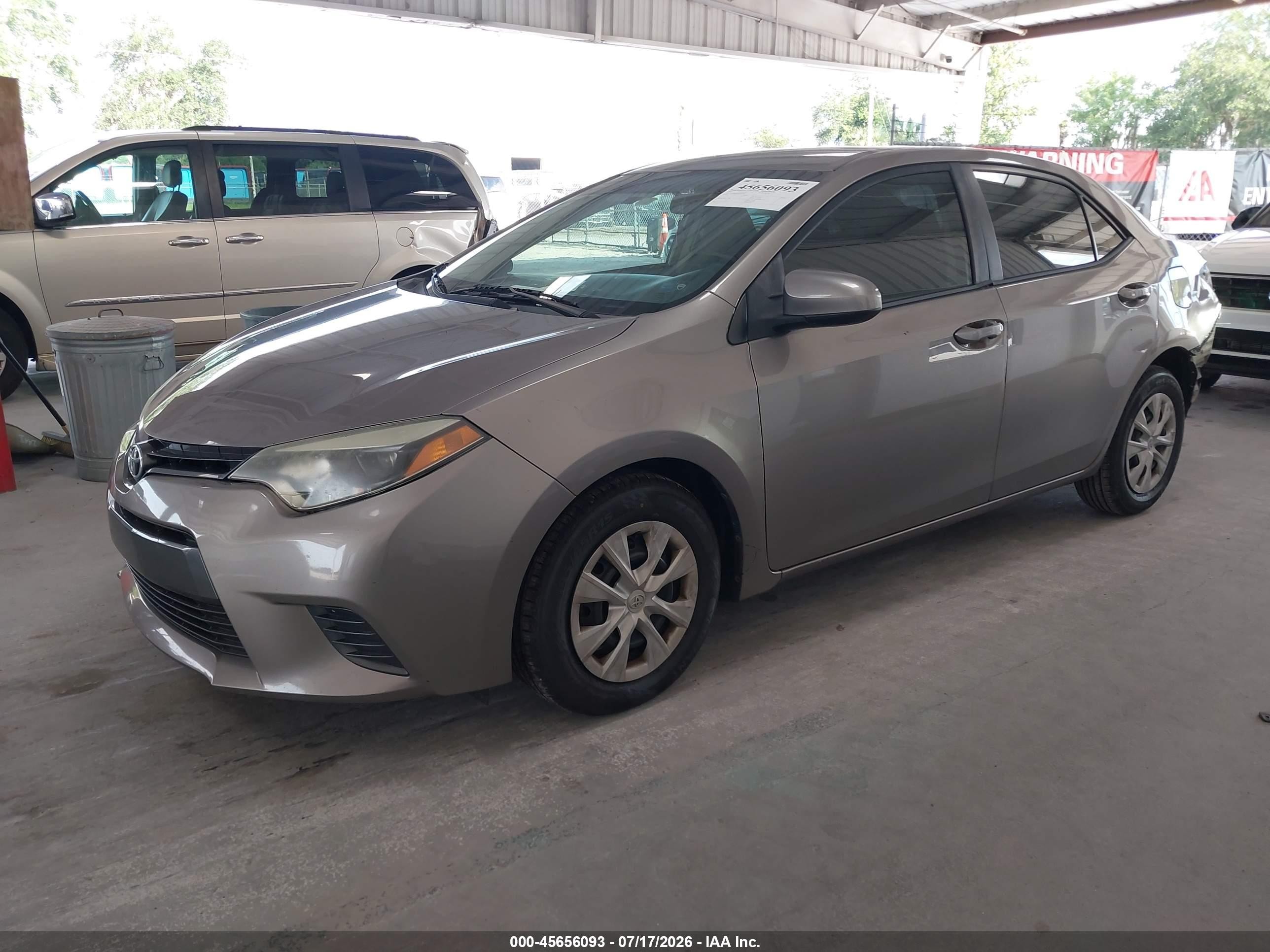 2015 Toyota Corolla Le Eco Beige vin: 2T1BPRHE4FC289746
