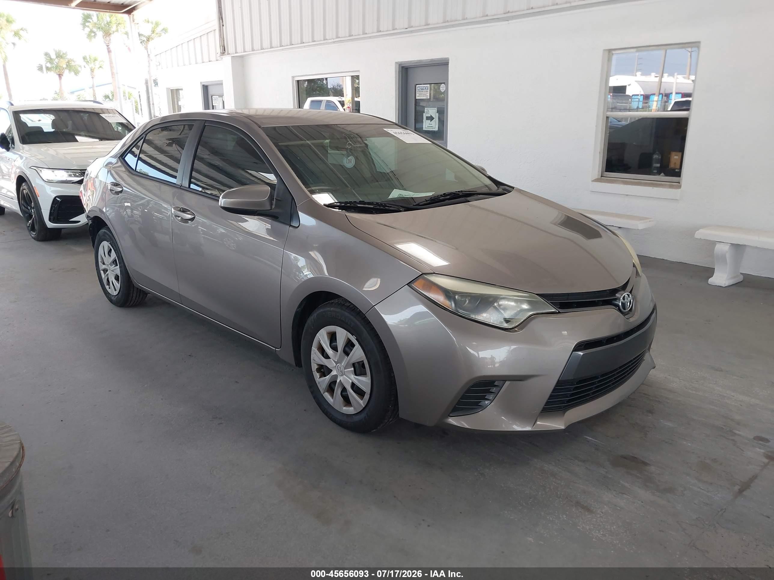 2015 Toyota Corolla Le Eco Beige vin: 2T1BPRHE4FC289746
