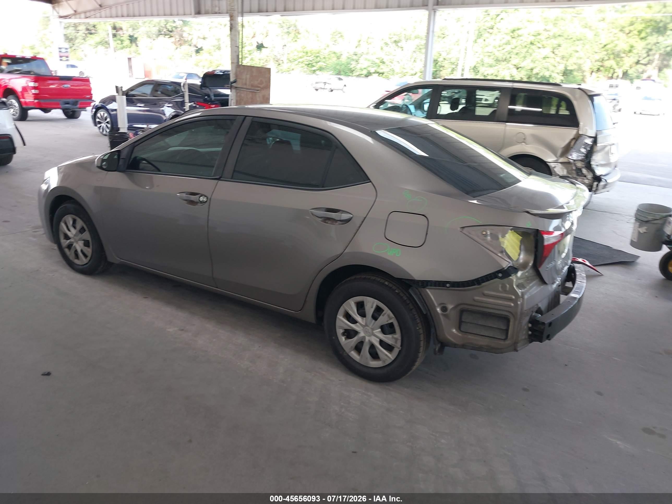 2015 Toyota Corolla Le Eco Beige vin: 2T1BPRHE4FC289746
