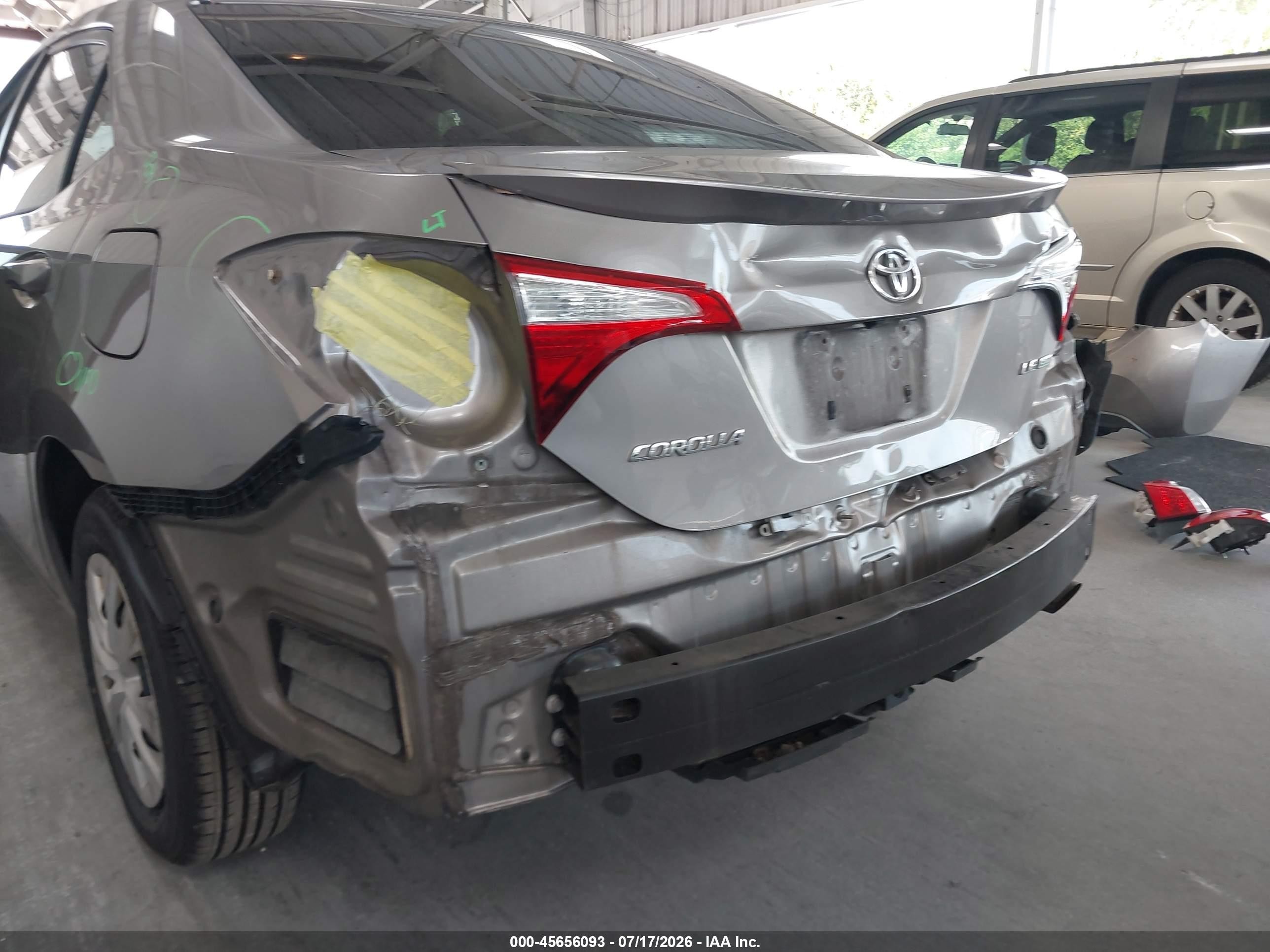 2015 Toyota Corolla Le Eco Beige vin: 2T1BPRHE4FC289746