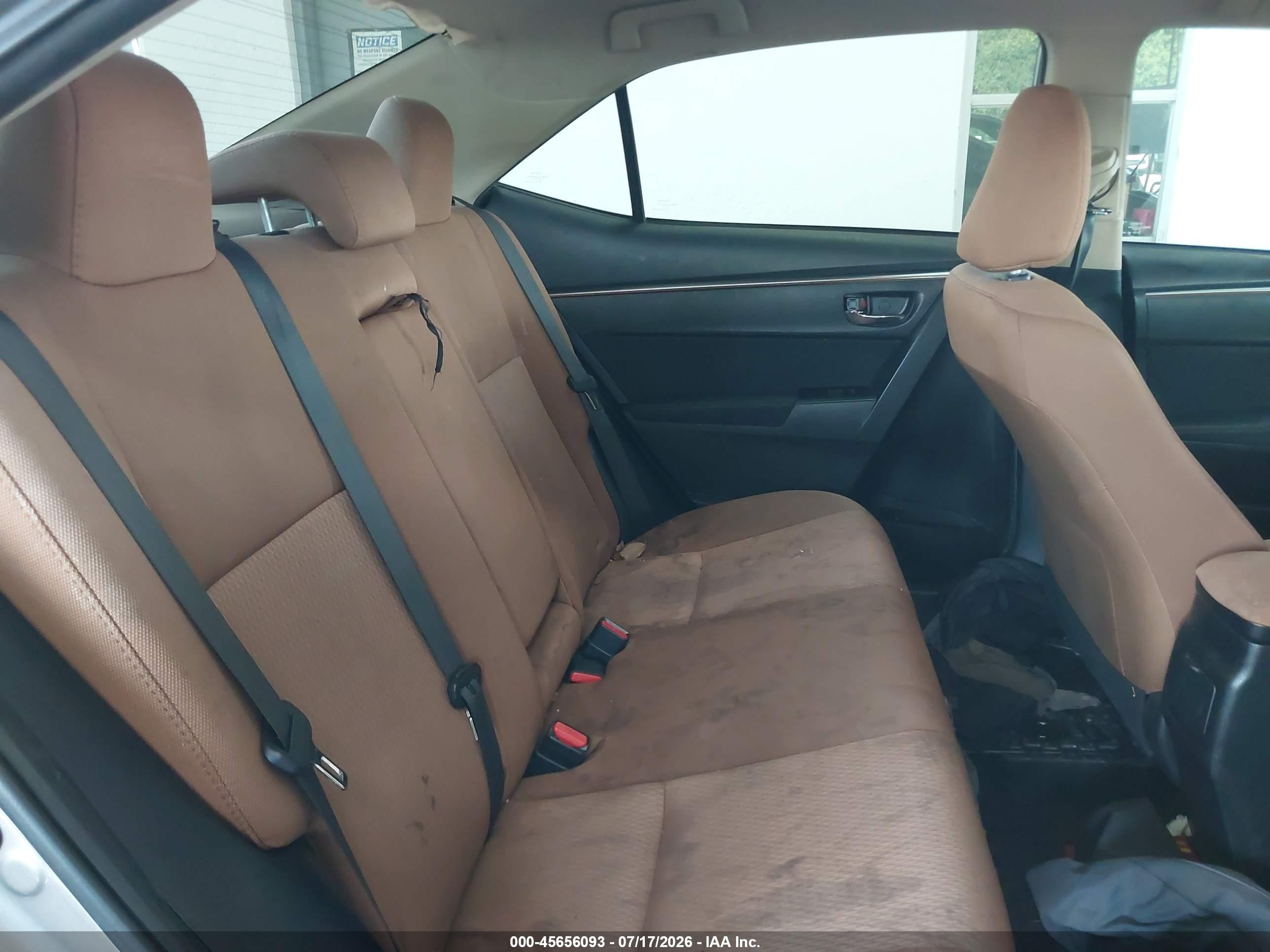 2015 Toyota Corolla Le Eco Beige vin: 2T1BPRHE4FC289746