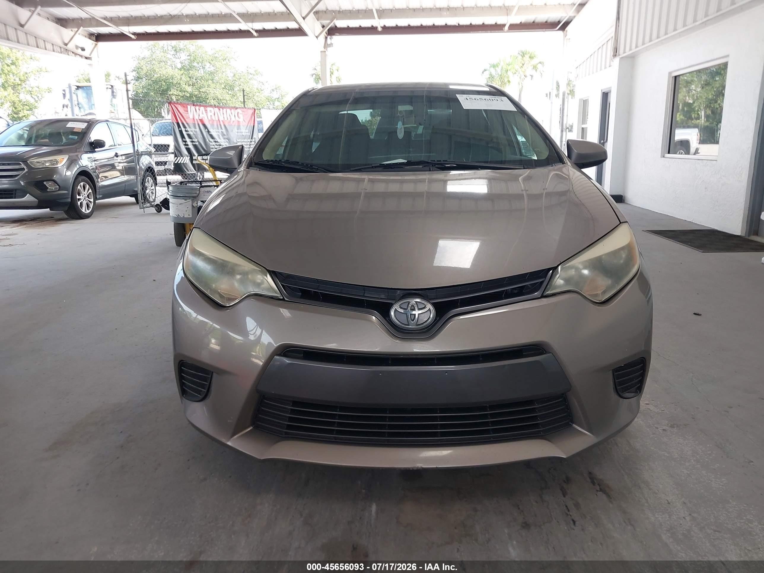 2015 Toyota Corolla Le Eco Beige vin: 2T1BPRHE4FC289746
